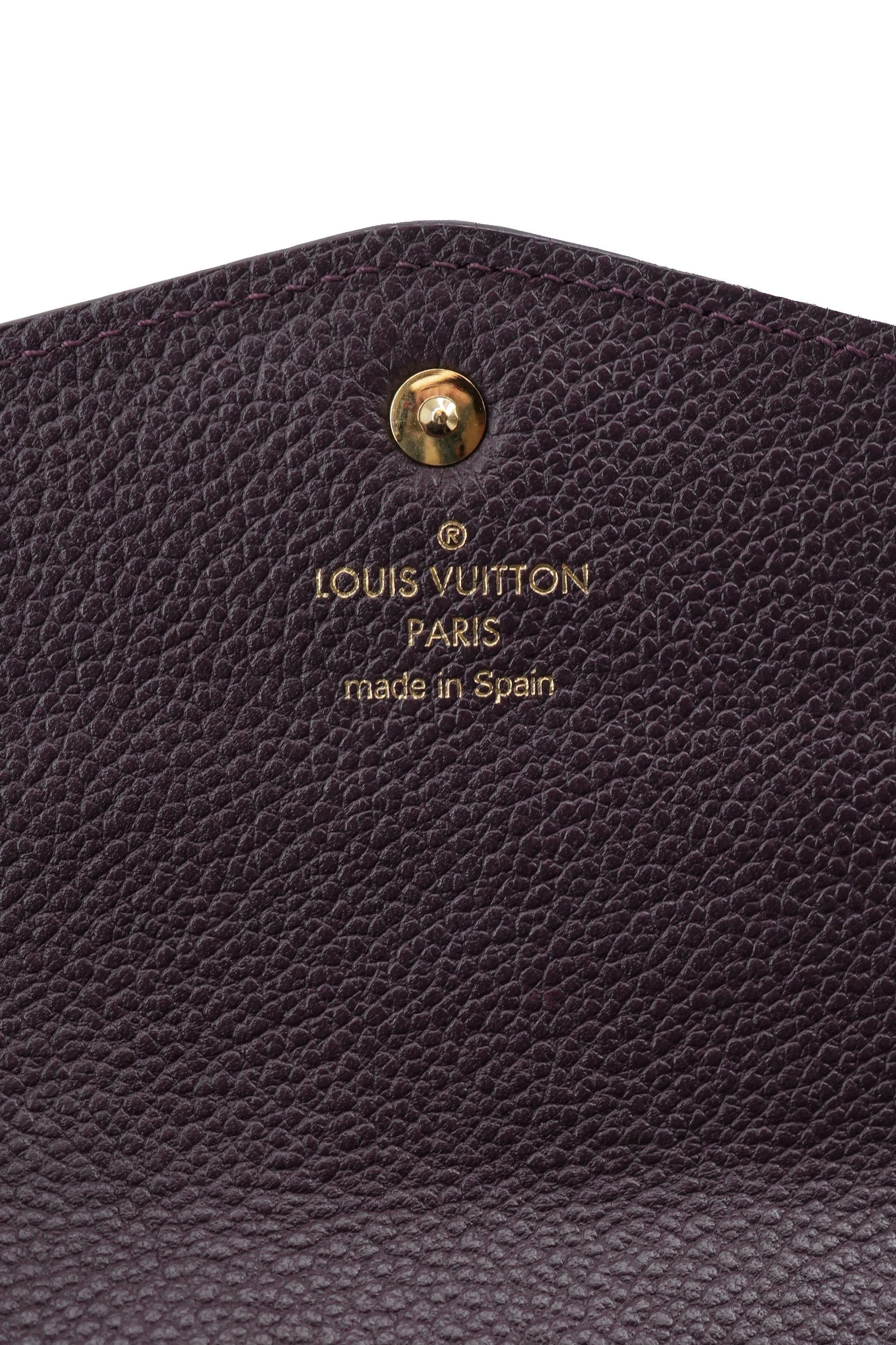 Louis Vuitton monogram Empreinte dark purple Curieuse wallet with insert CA4102