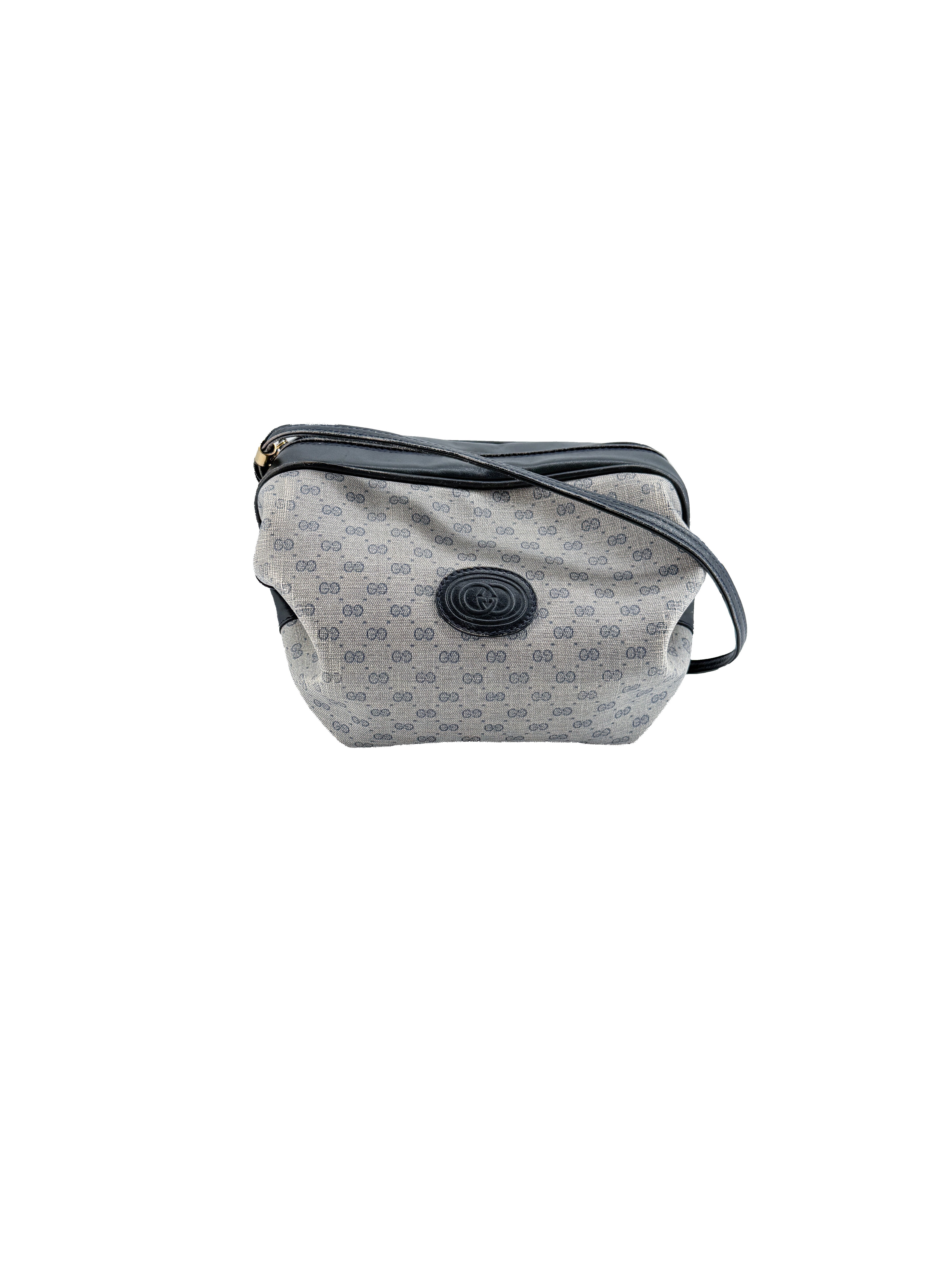 Gucci micro GG navy gray vintage crossbody 007-115-5770