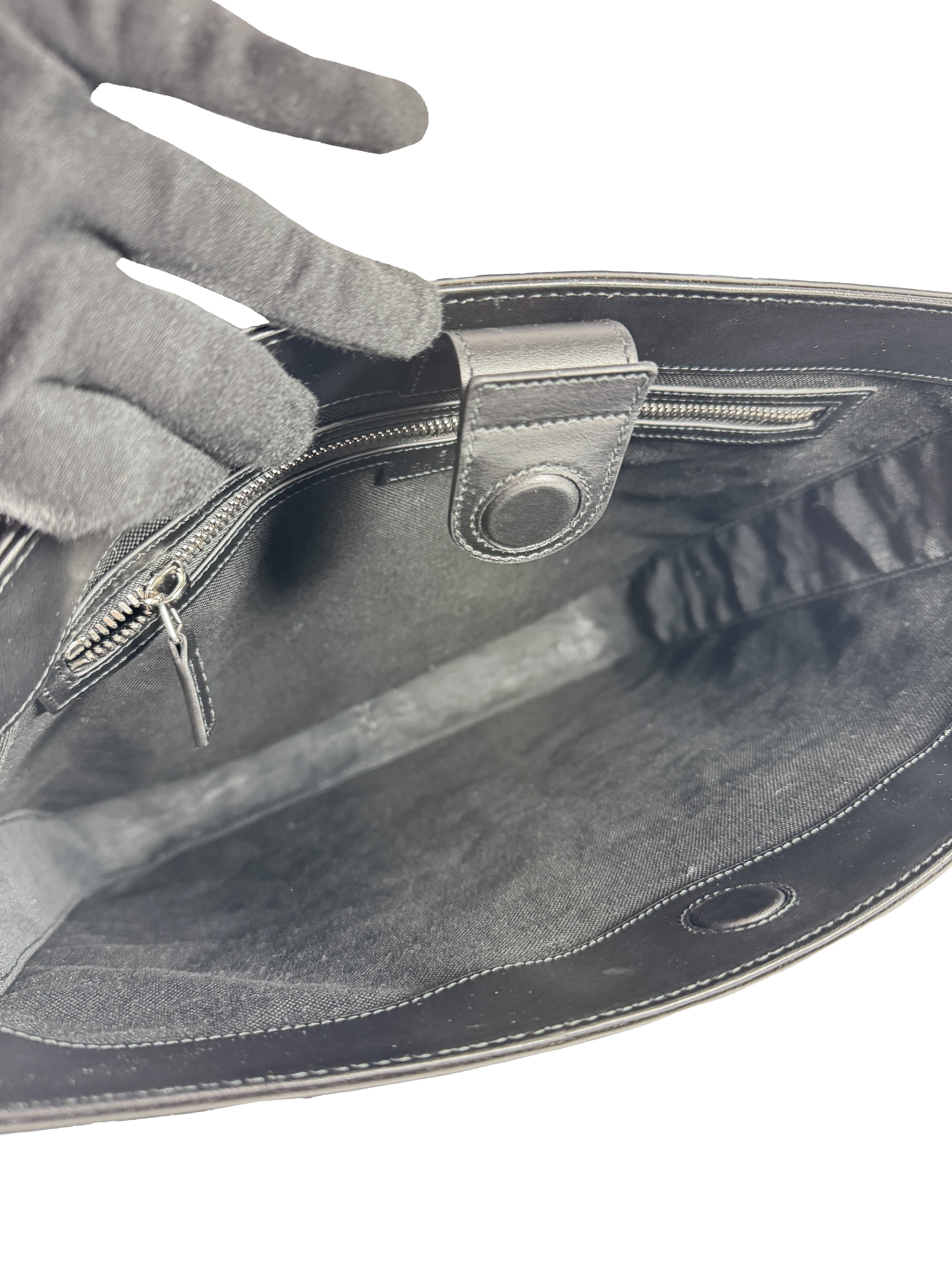 Gucci black GG Supreme vertical tote 794918-520981