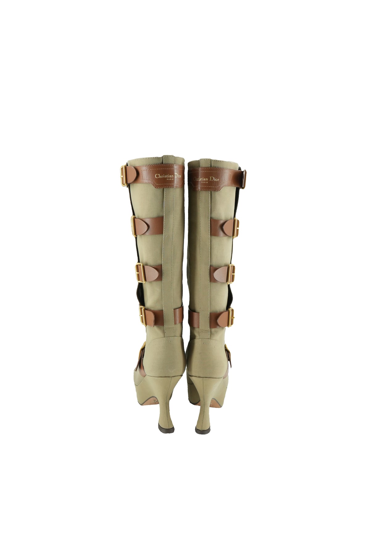 Dior beige technical fabric boots size 39 NEW BOX