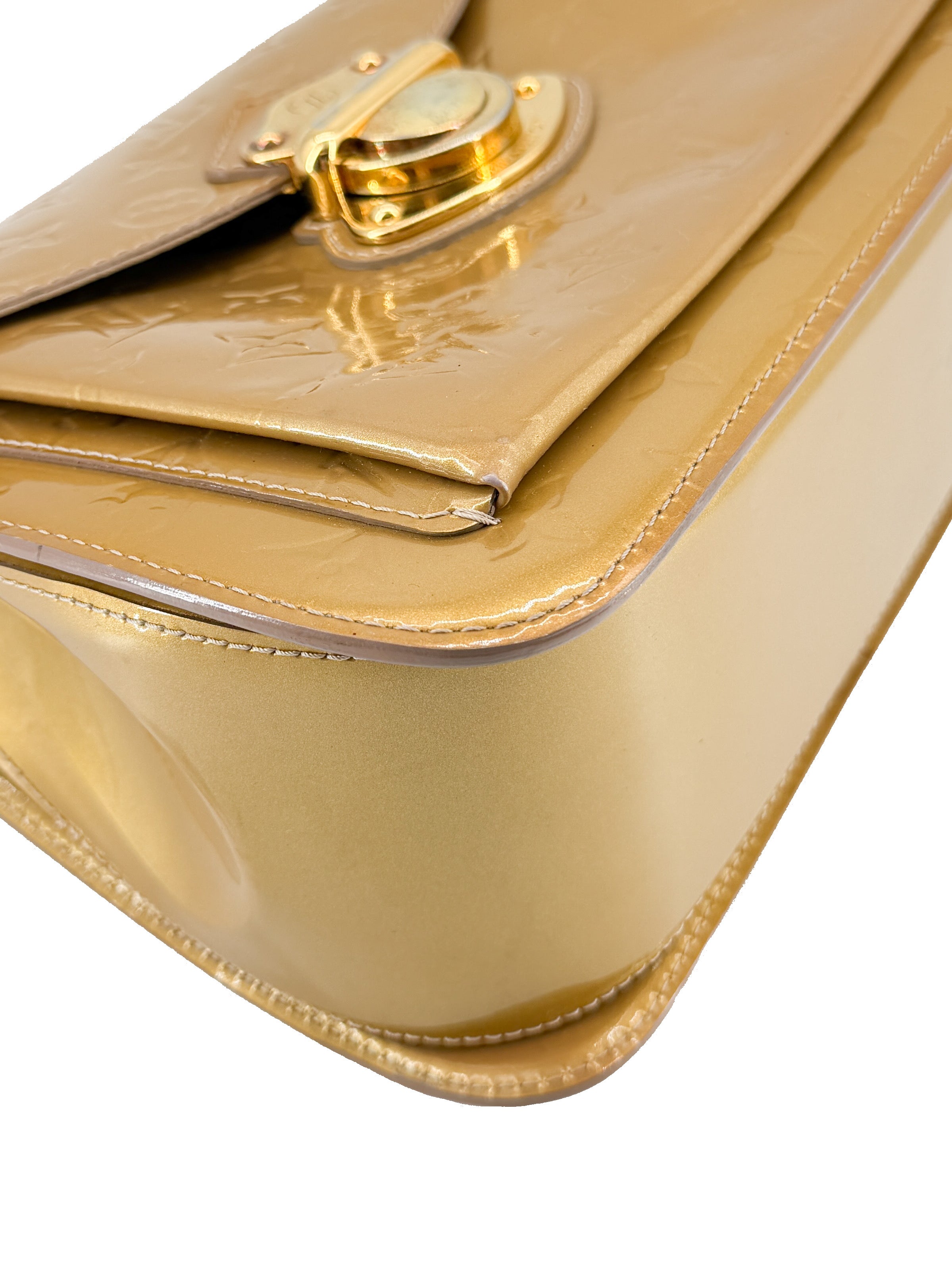 Louis Vuitton monogram vernis Mirada gold SR2192