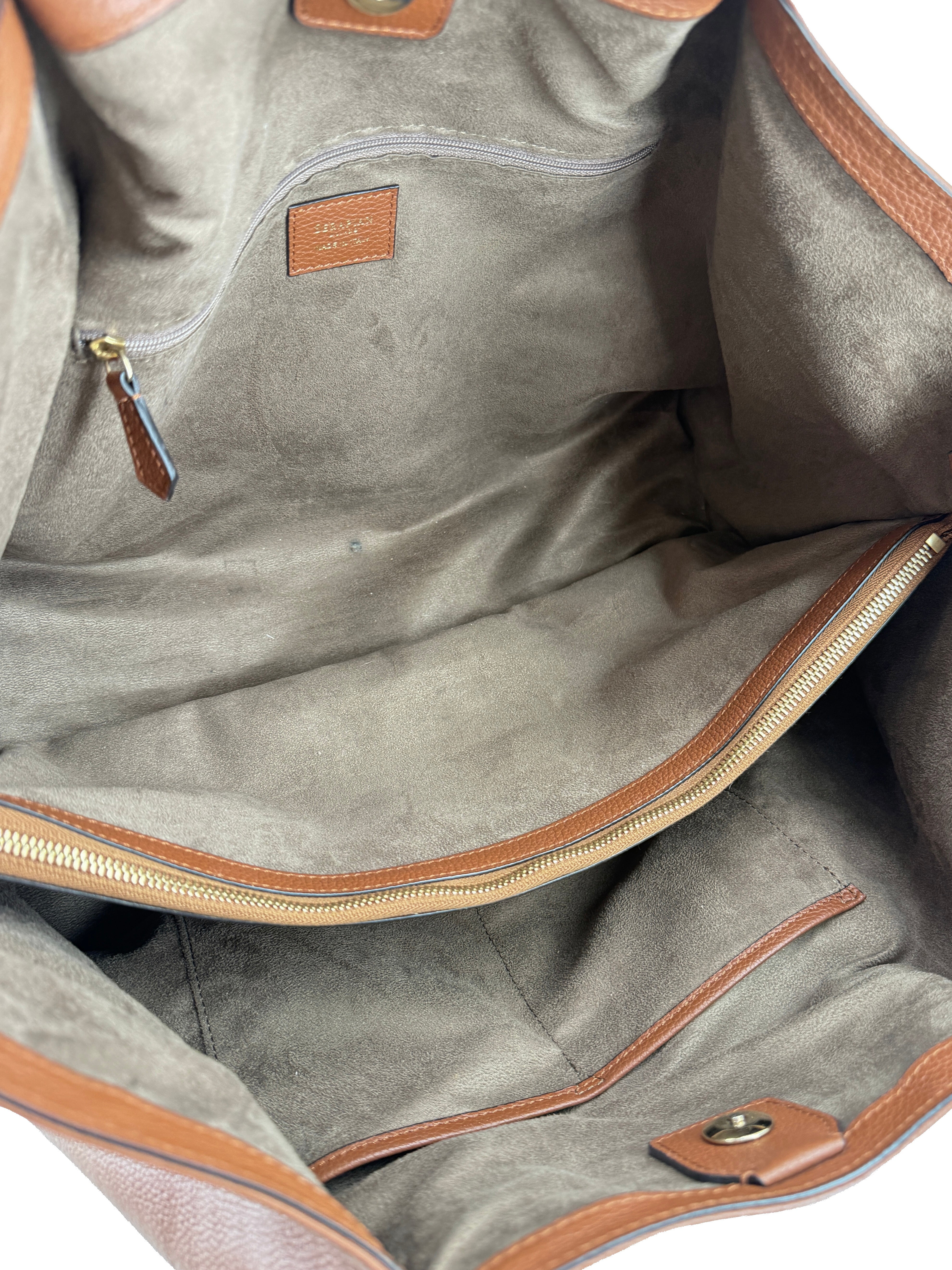 Serapian brown leather Secret tote