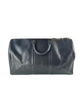 Louis Vuitton black epi keepall 50 VI0990