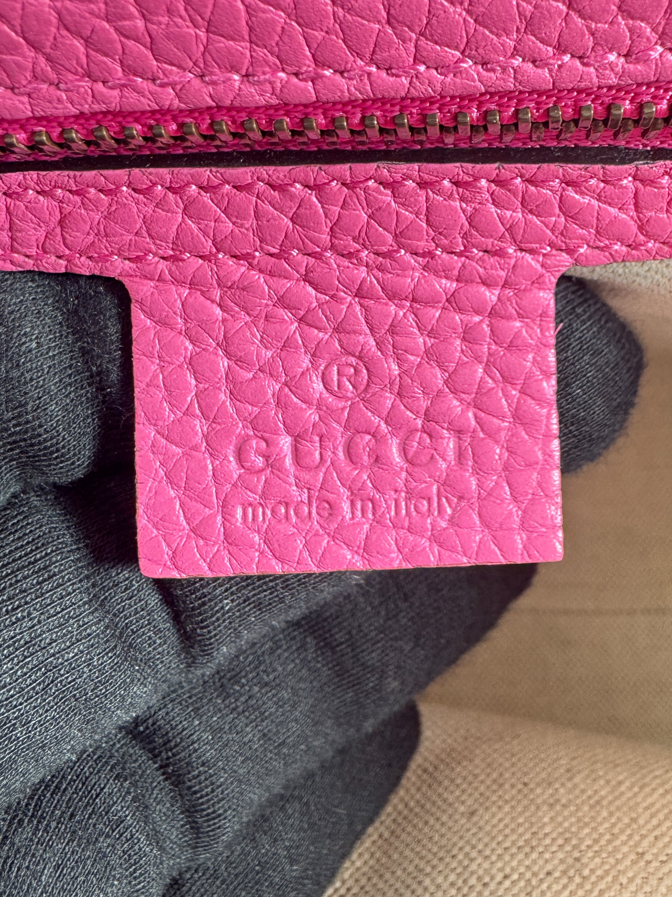 Gucci pink Marmont top handle bag 520981