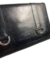 Givenchy black leather zip around wallet