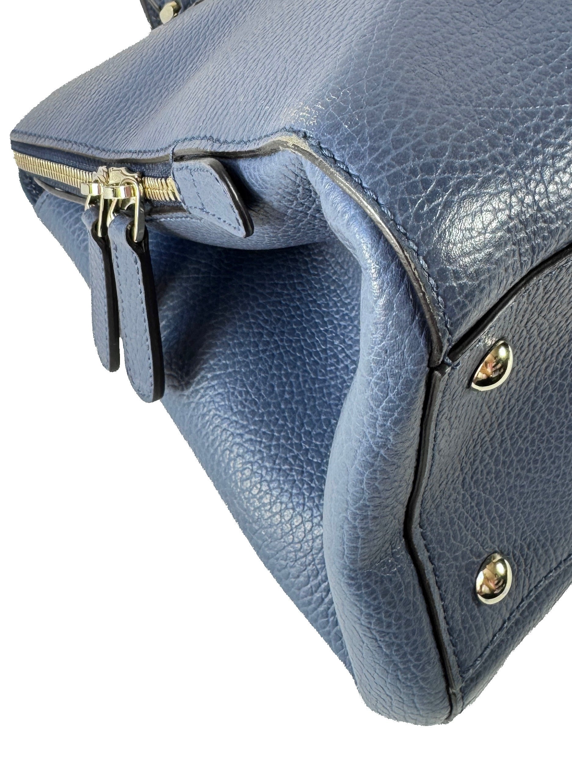 Gucci blue Lady Dollar handle medium tote 388558525040