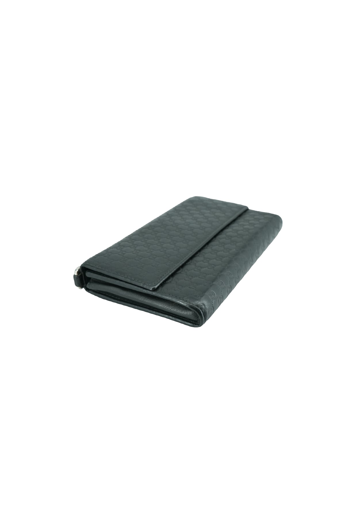 Gucci black Microguccissima documents wallet 309651-0416