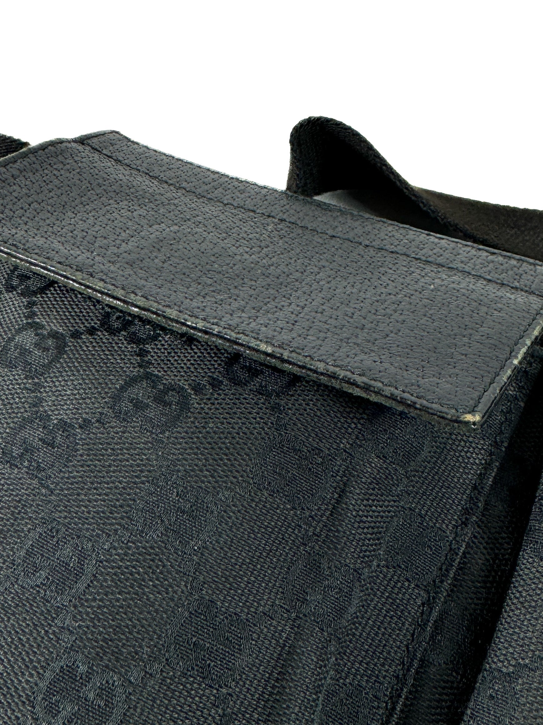 Gucci black signature vintage belt bag