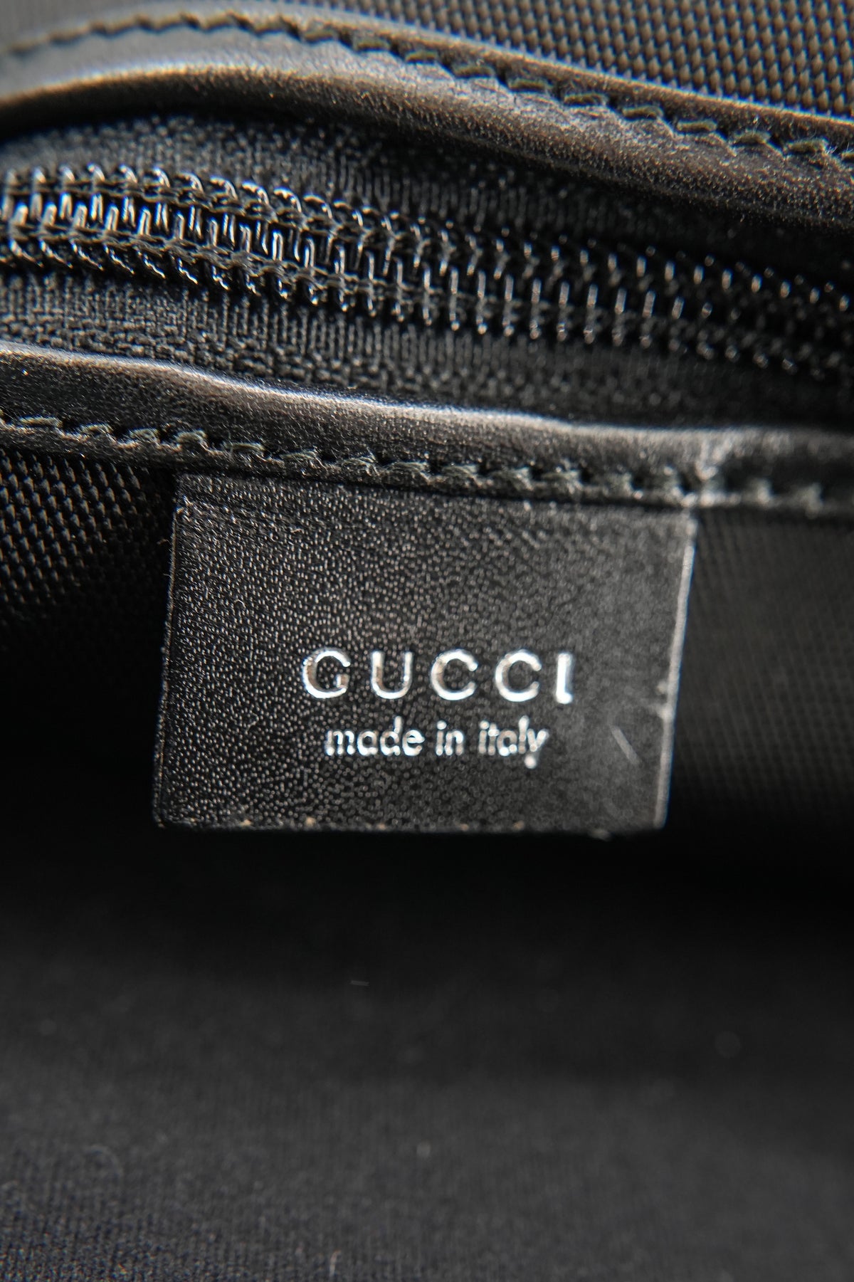 Gucci black canvas soft suitcase