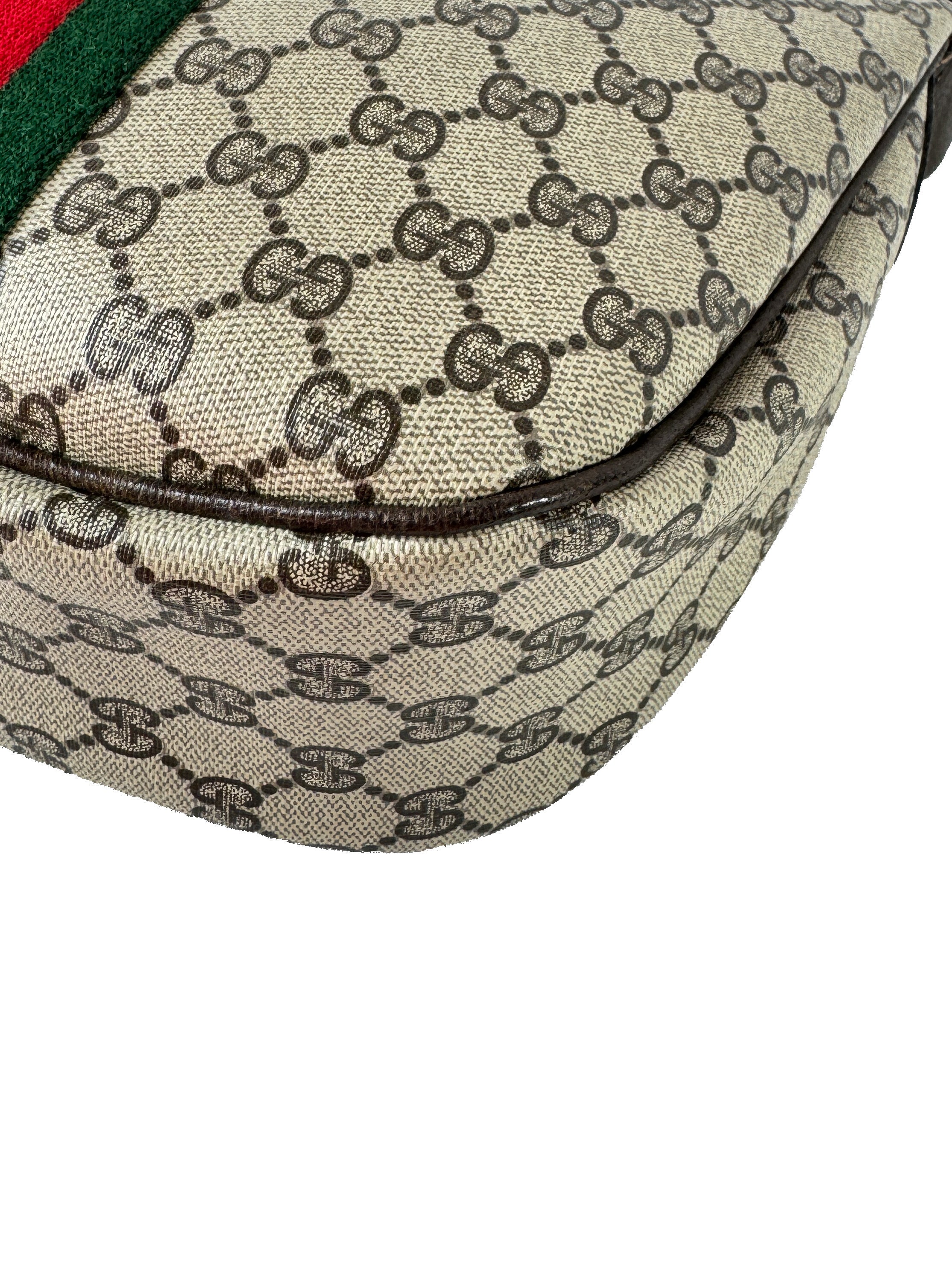 Gucci GG Supreme brown vintage shoulder bag