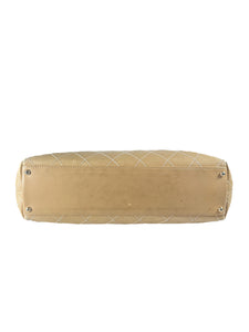 Chanel brown leather wild stitch Surpique Tote Beige 7531480
