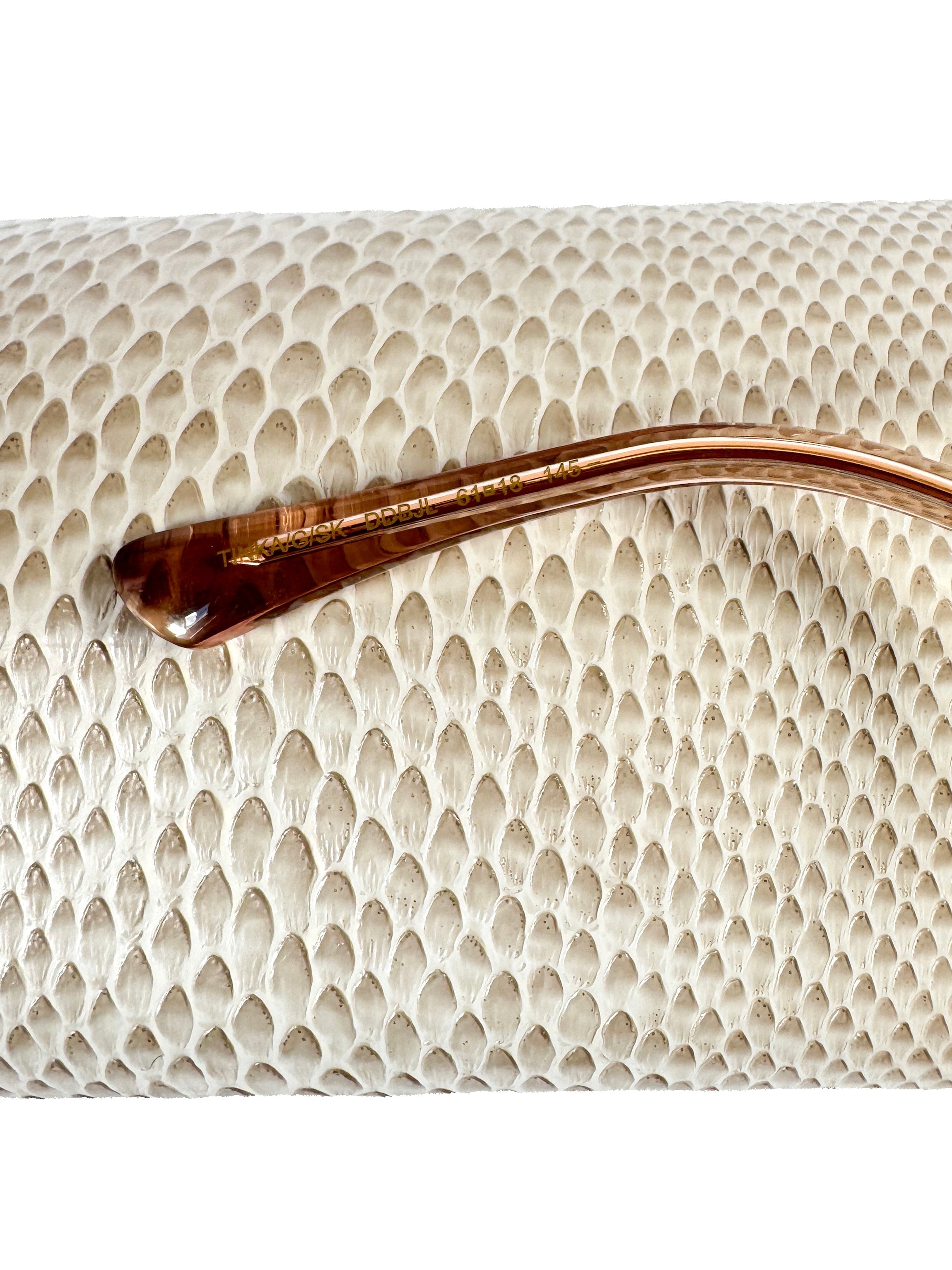 Jimmy Choo pink metal frame Tinka sunglasses  DDBJL