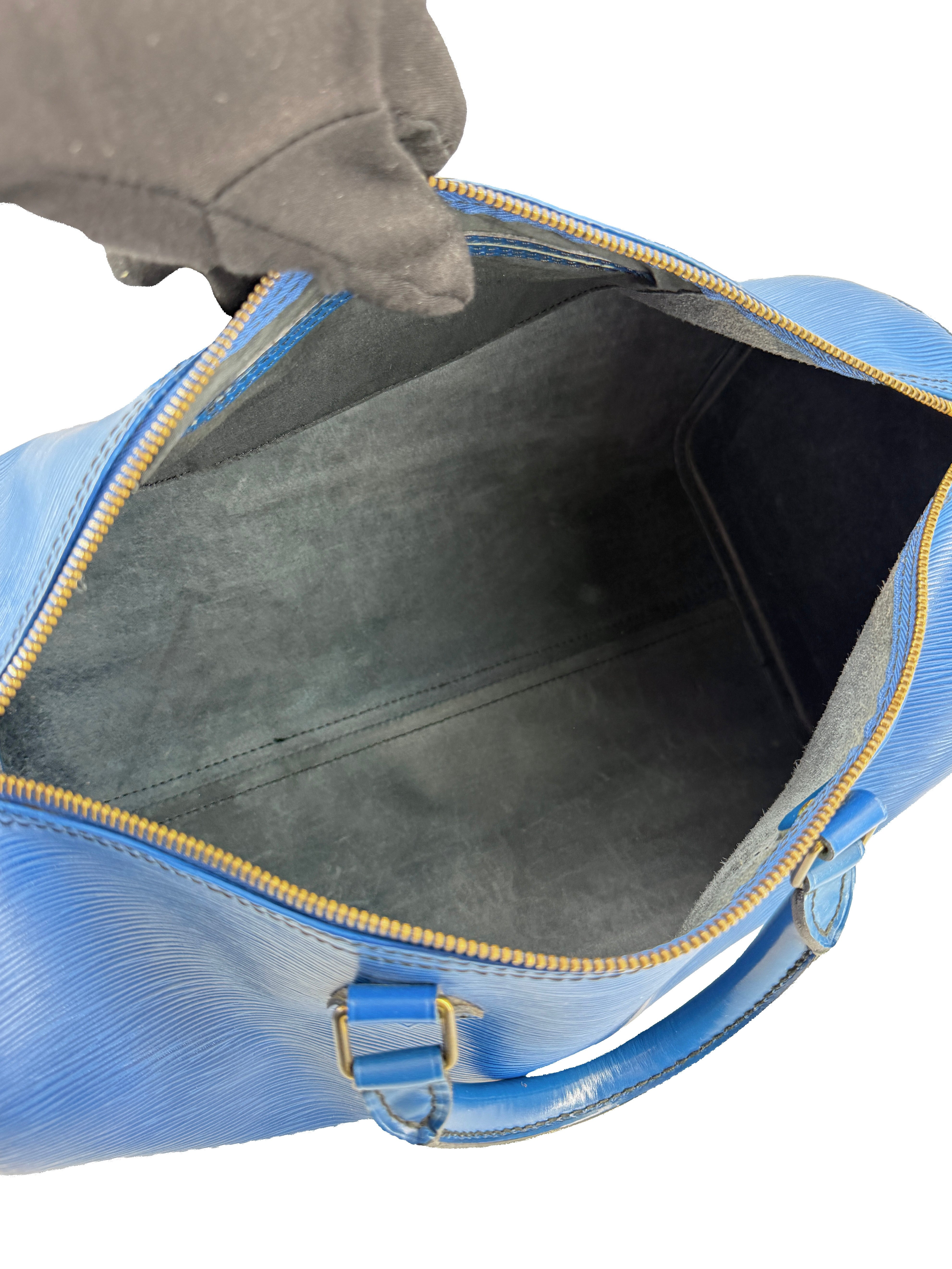 Louis Vuitton epi Speedy 35 toledo blue VI0911