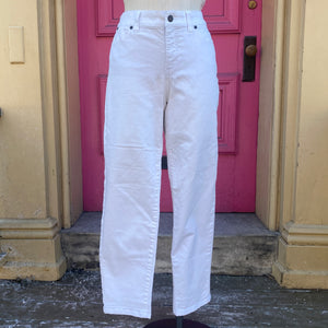 Talbots white 5 pocket jeans size 8