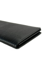 Louis Vuitton black Epi brazza slim wallet CA0041