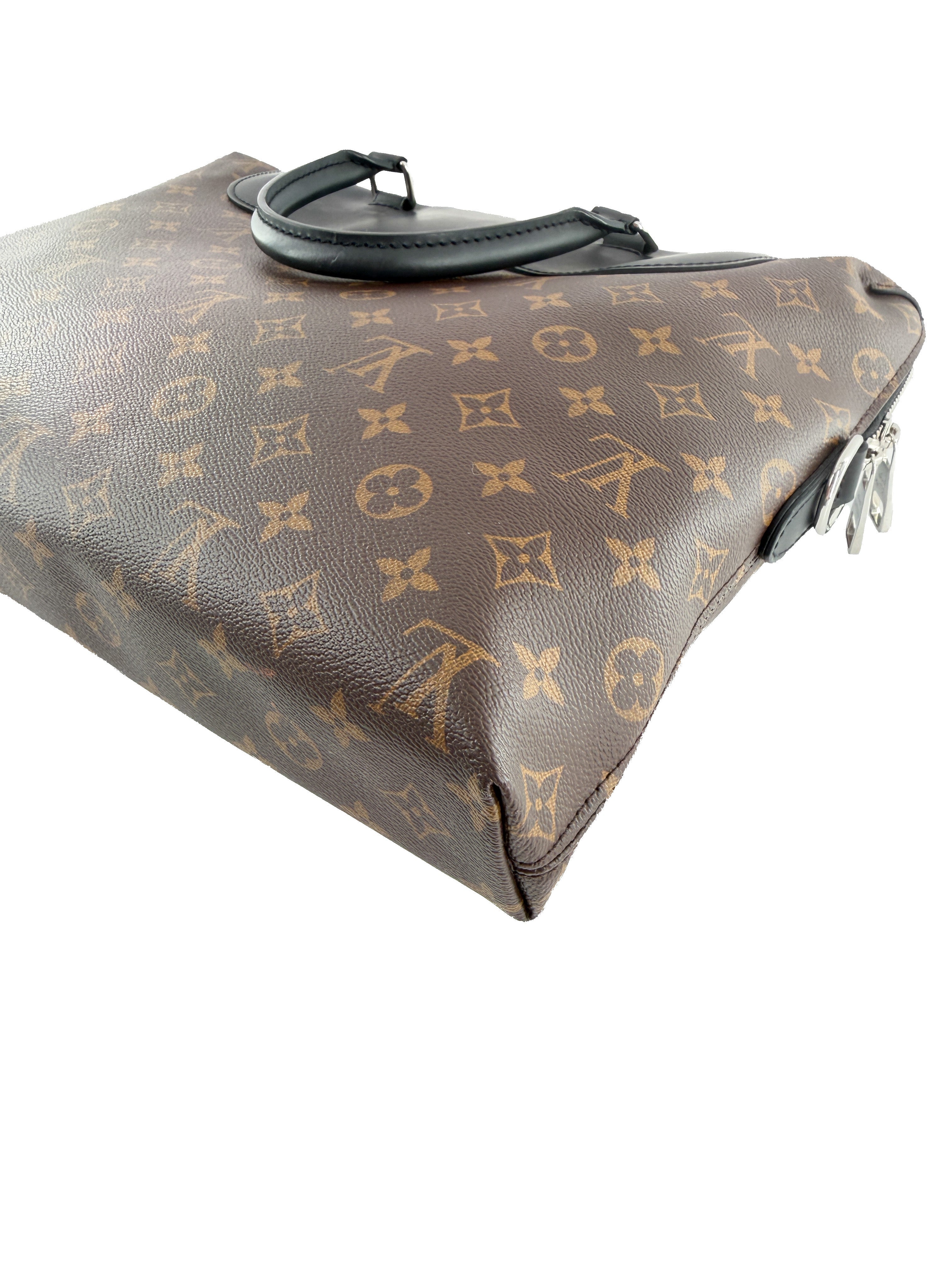 Louis Vuitton monogram black Macassar Porte Documents Jour NM CA3119 - My Girlfriend's Wardrobe LLC