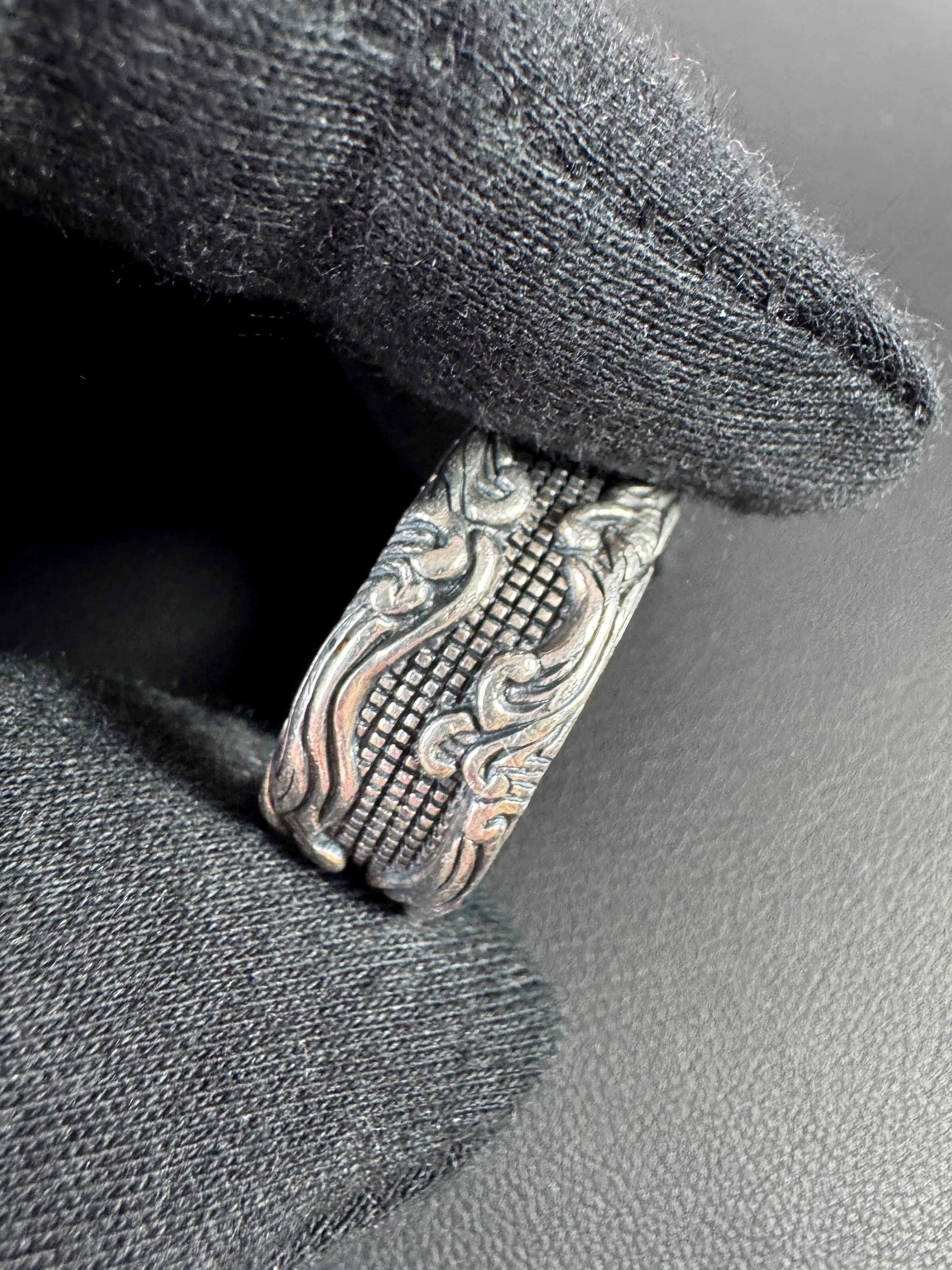 David Yurman sterling silver waves collection ring