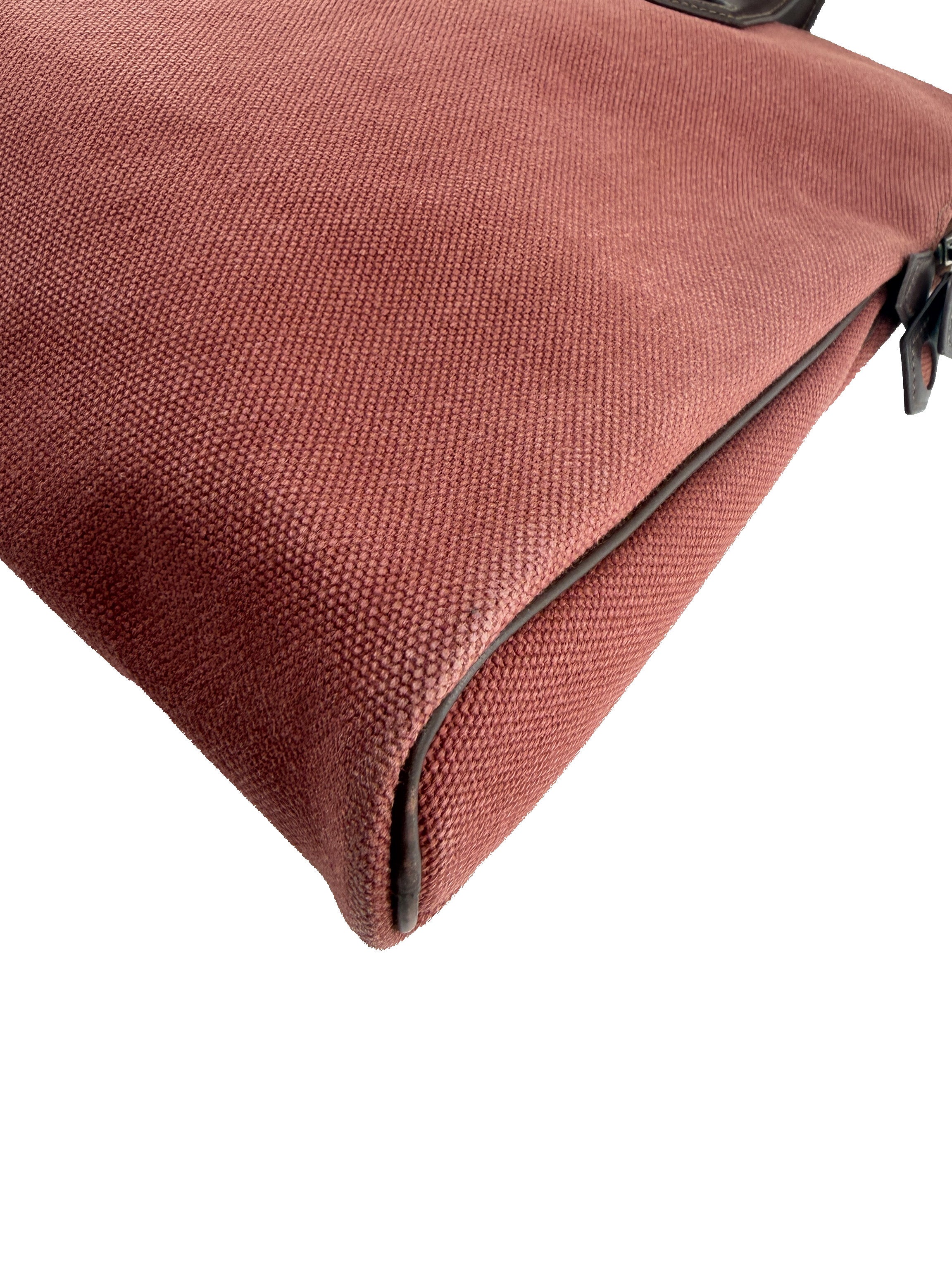 Hermès Heeboo red canvas tote