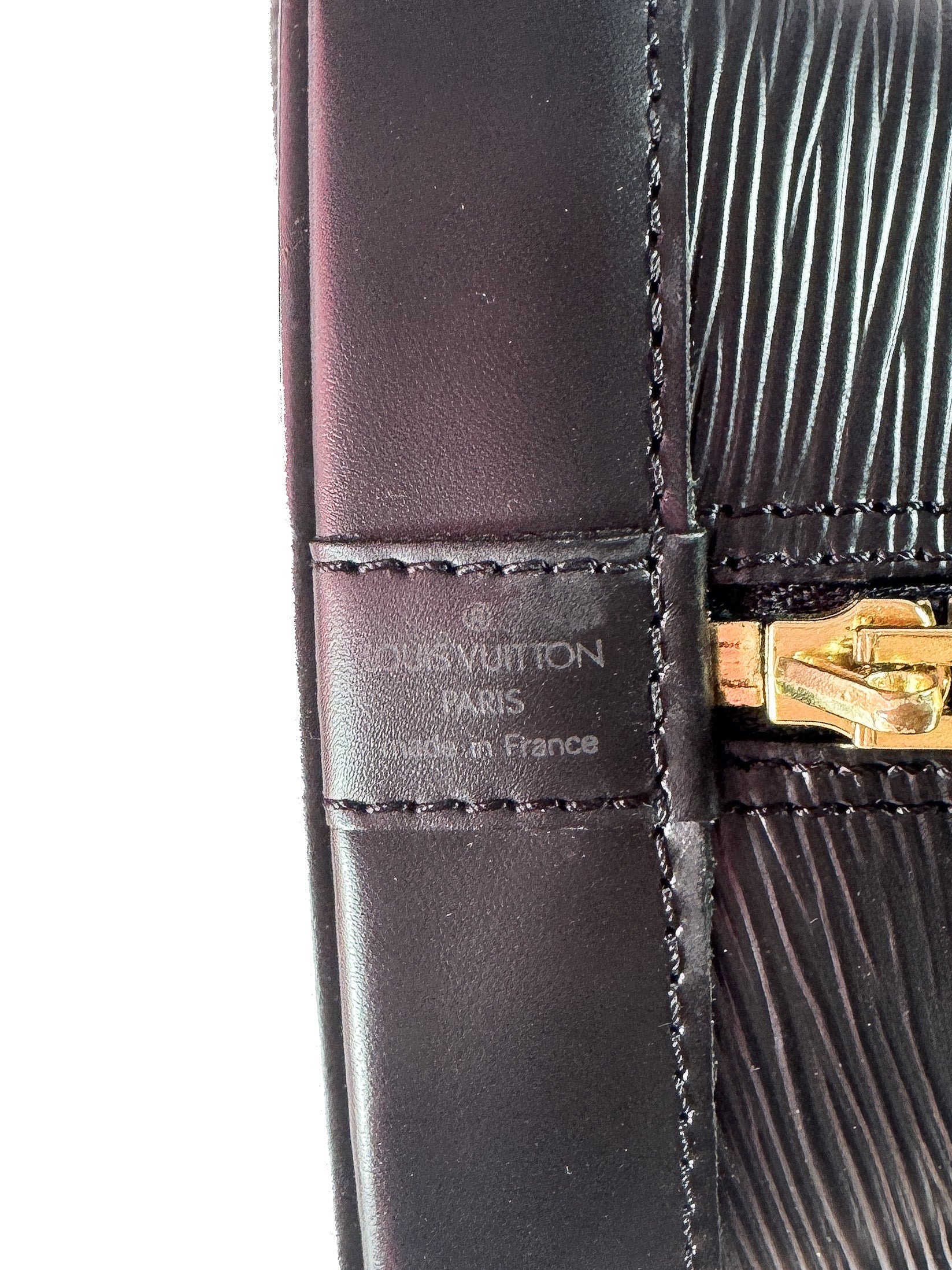Louis Vuitton black epi Alma AR0937