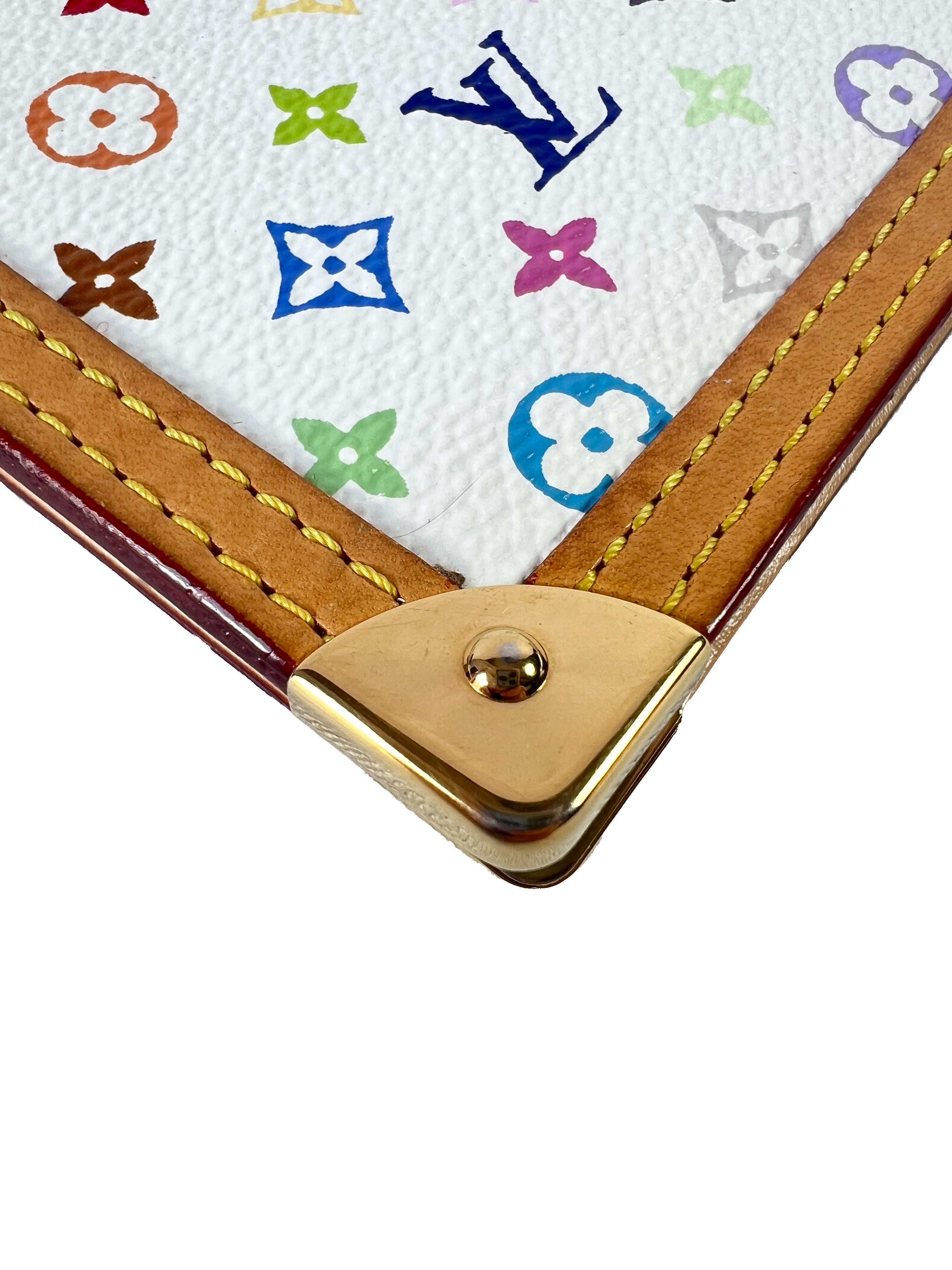 Louis Vuitton monogram white multicolor agenda PM CA0055