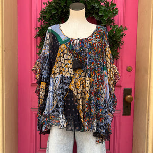 Johnny Was multicolor top size XL NWT