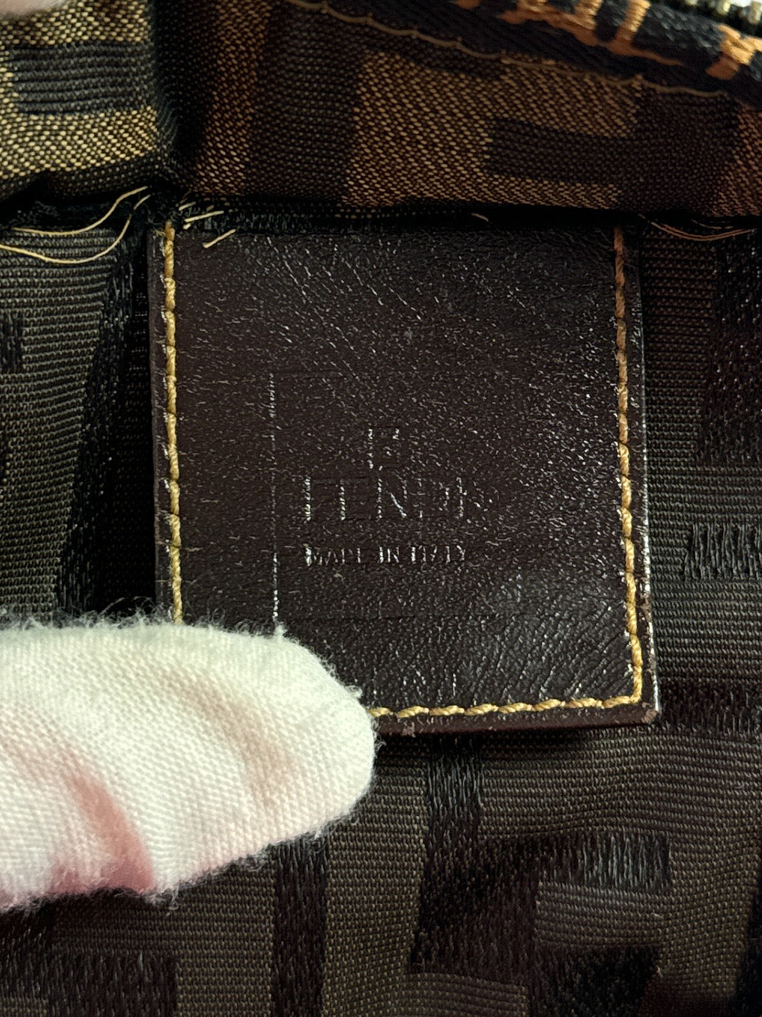 Fendi Zucca nylon mini 1925 tote