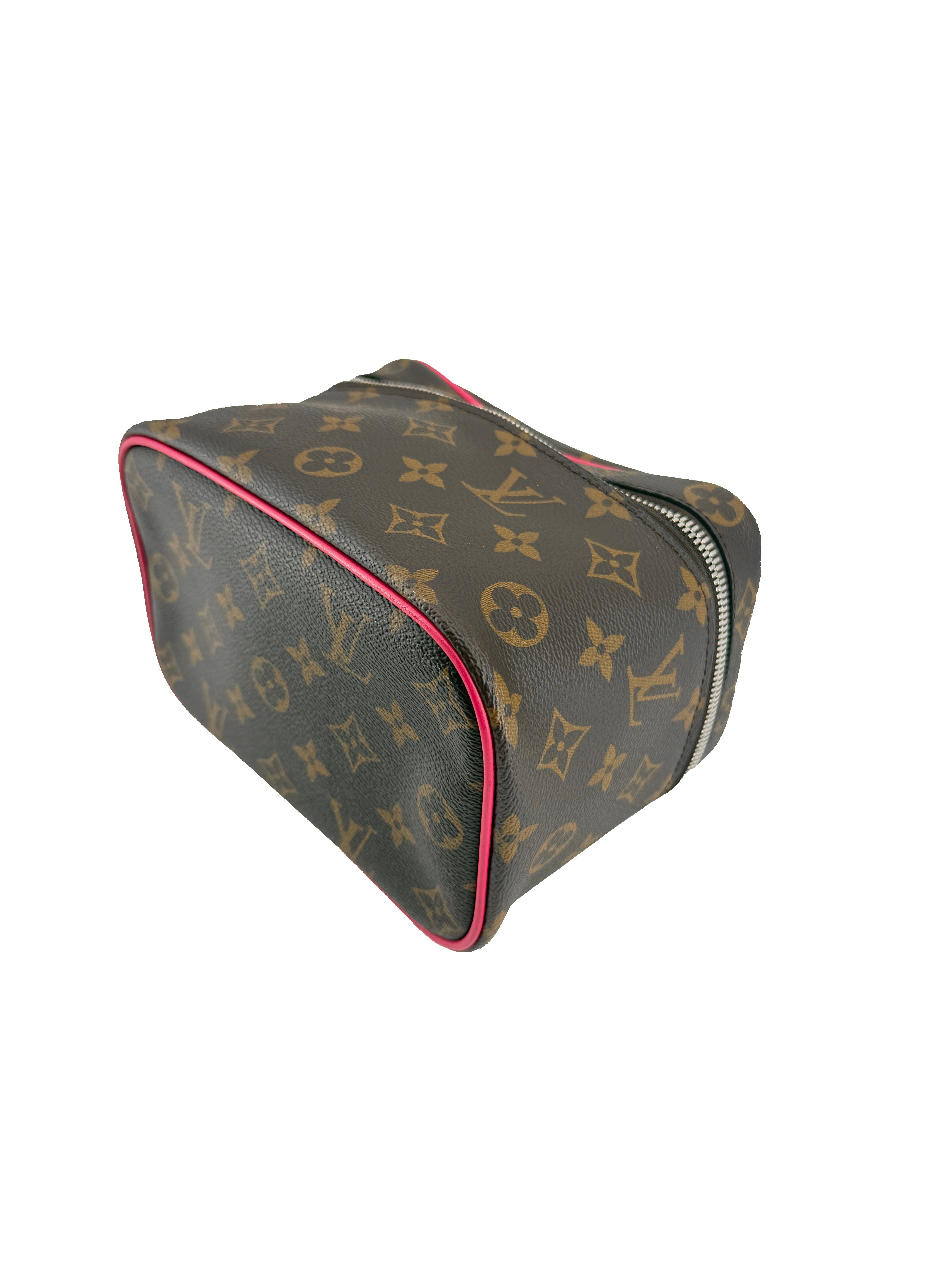 Louis Vuitton monogram pink Nice mini vanity NFC