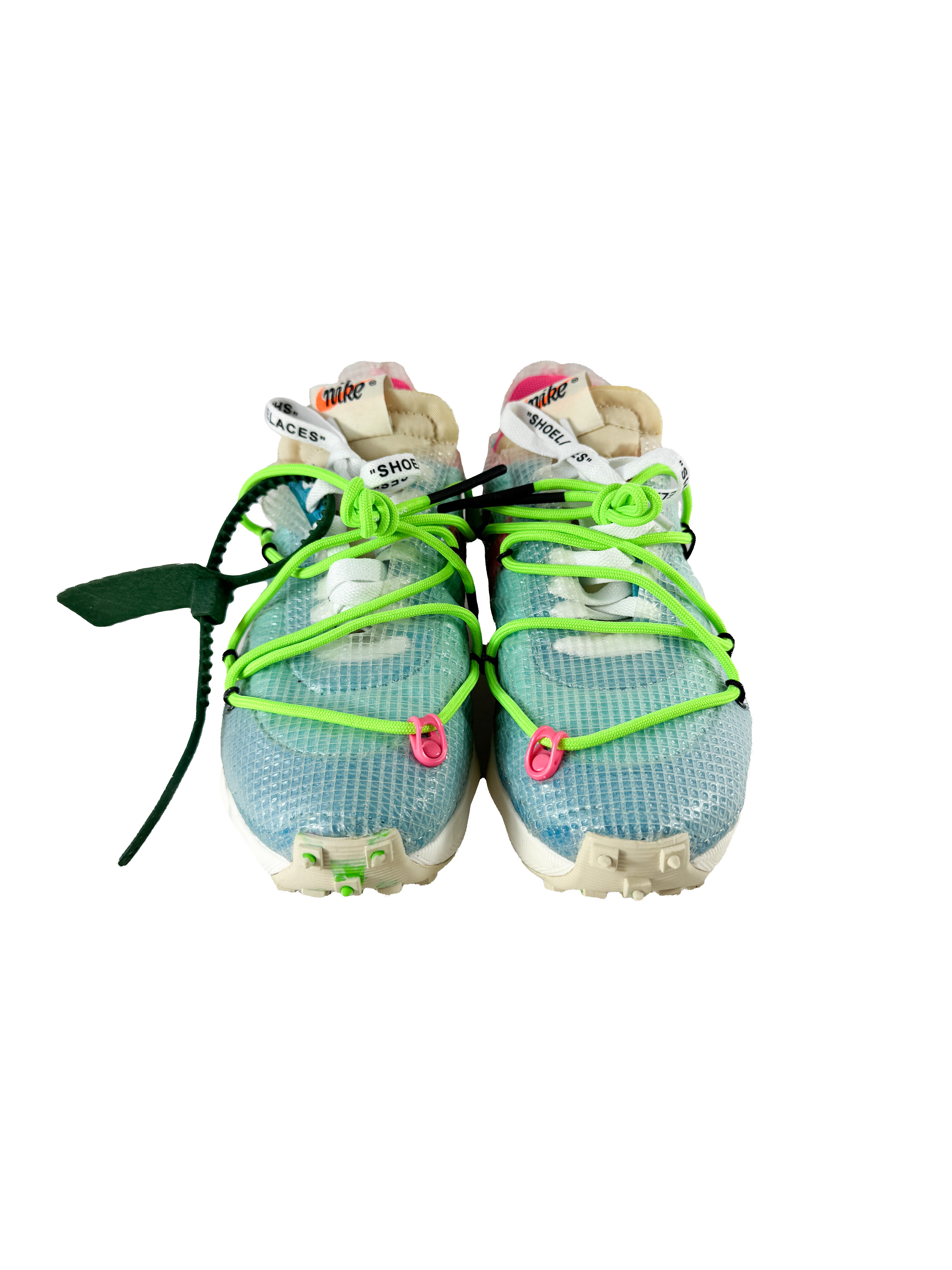 Nike x Off White blue, pink Vapor street tour sneakers size 5.5