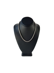 David Yurman sterling silver 18k gold wheat chain necklace