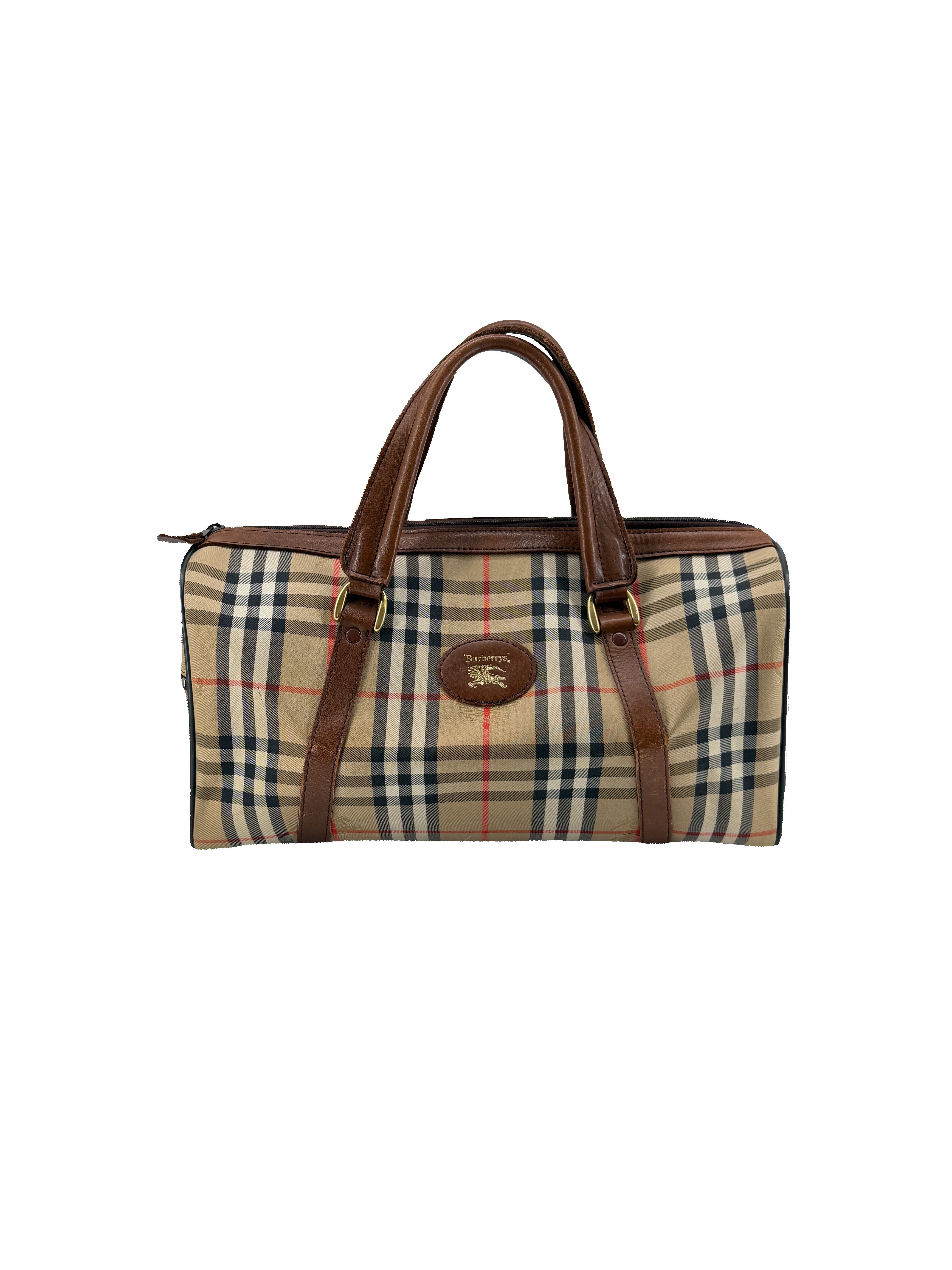 Burberrys vintage check Boston duffle