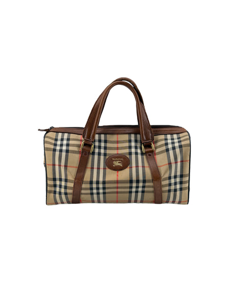 Burberrys vintage check Boston duffle