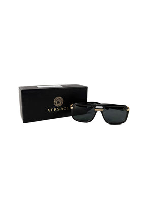 Versace black vintage icon pilot sunglasses BOX/CASE