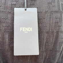 Fendi black Zucca print knit dress size 48 (12) NWT retail $2050