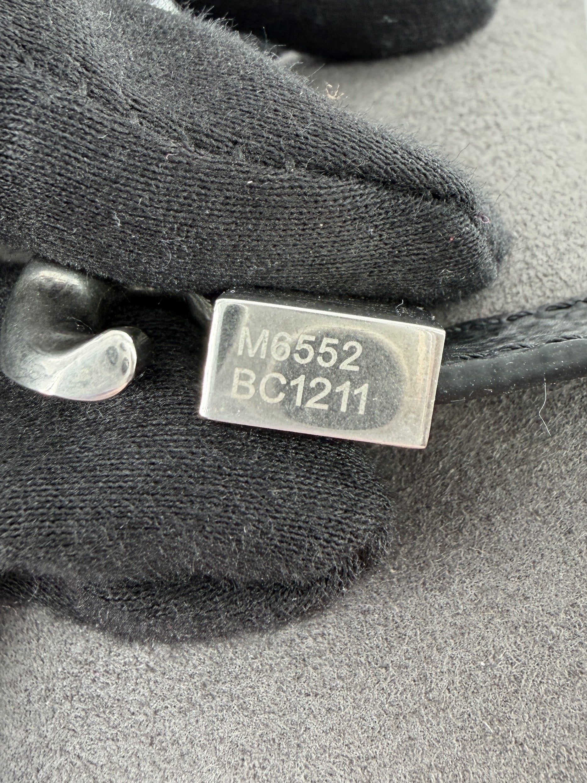 Louis Vuitton black monogram Dimension bracelet BC1211