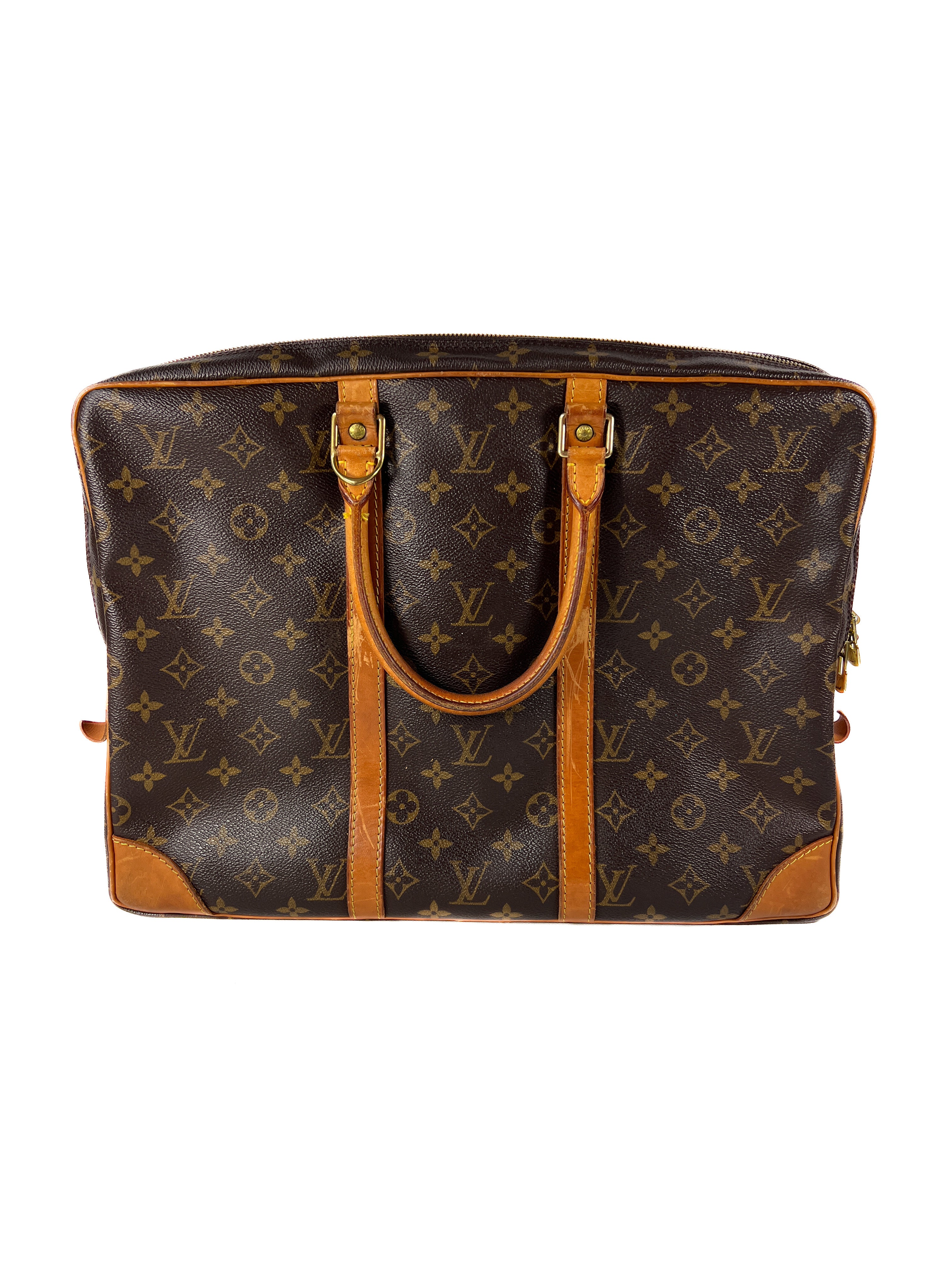 Louis Vuitton monogram porte documents voyage bag TH0030