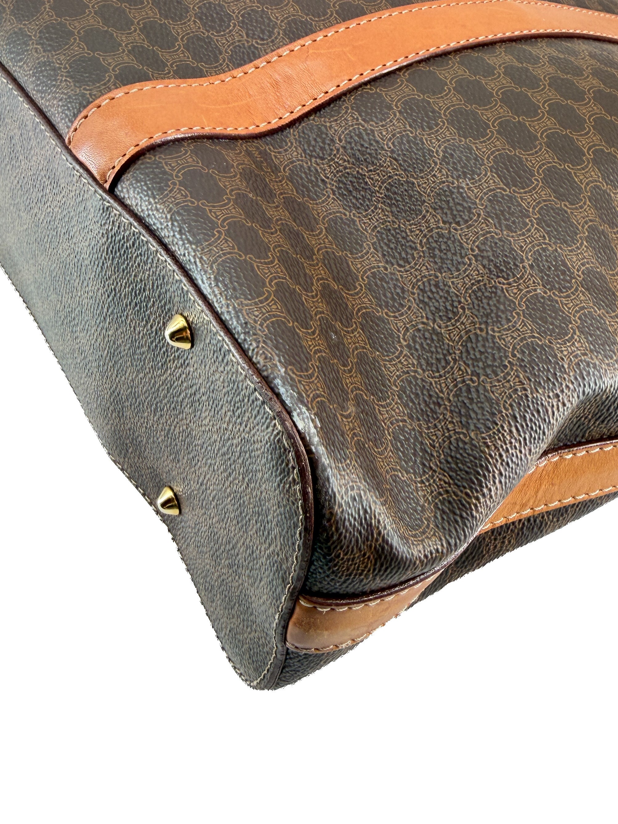 Celine brown vintage Macadam tote DM94