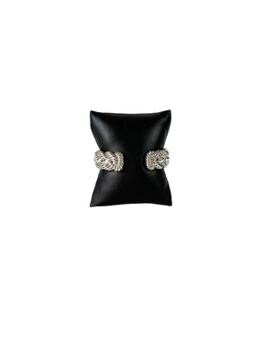 David Yurman sterling silver braided cable cuff