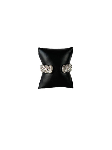 David Yurman sterling silver braided cable cuff