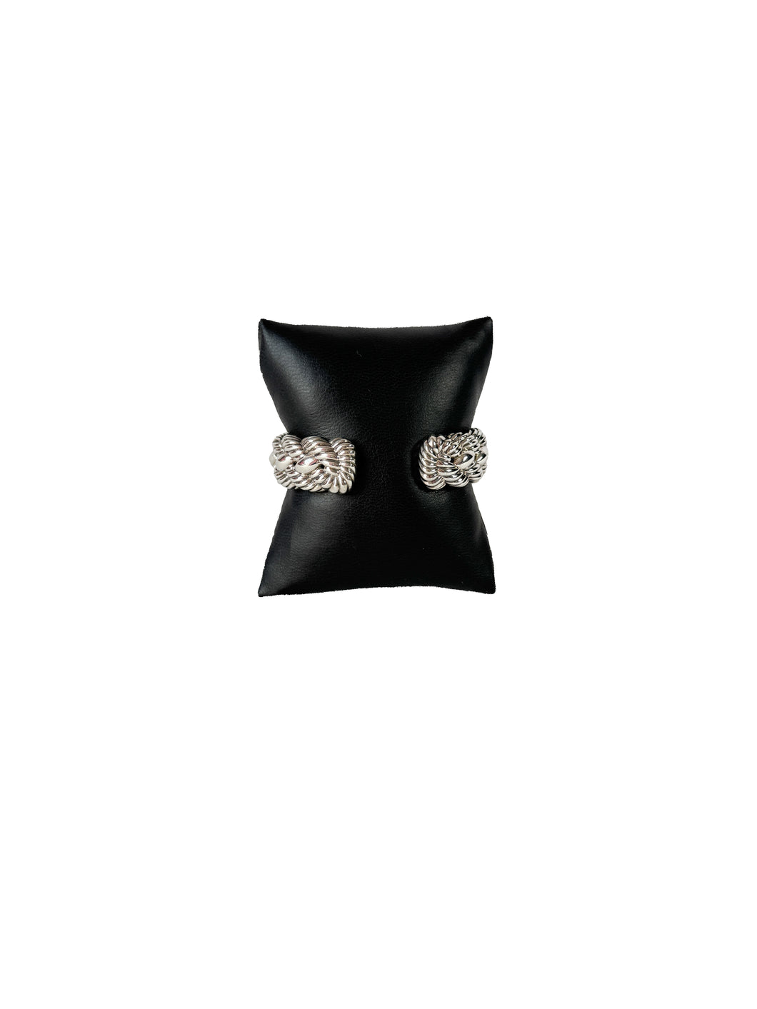 David Yurman sterling silver braided cable cuff