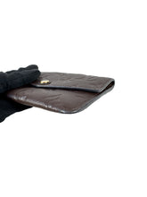 Louis Vuitton brown empreinte leather key pouch TJ1166
