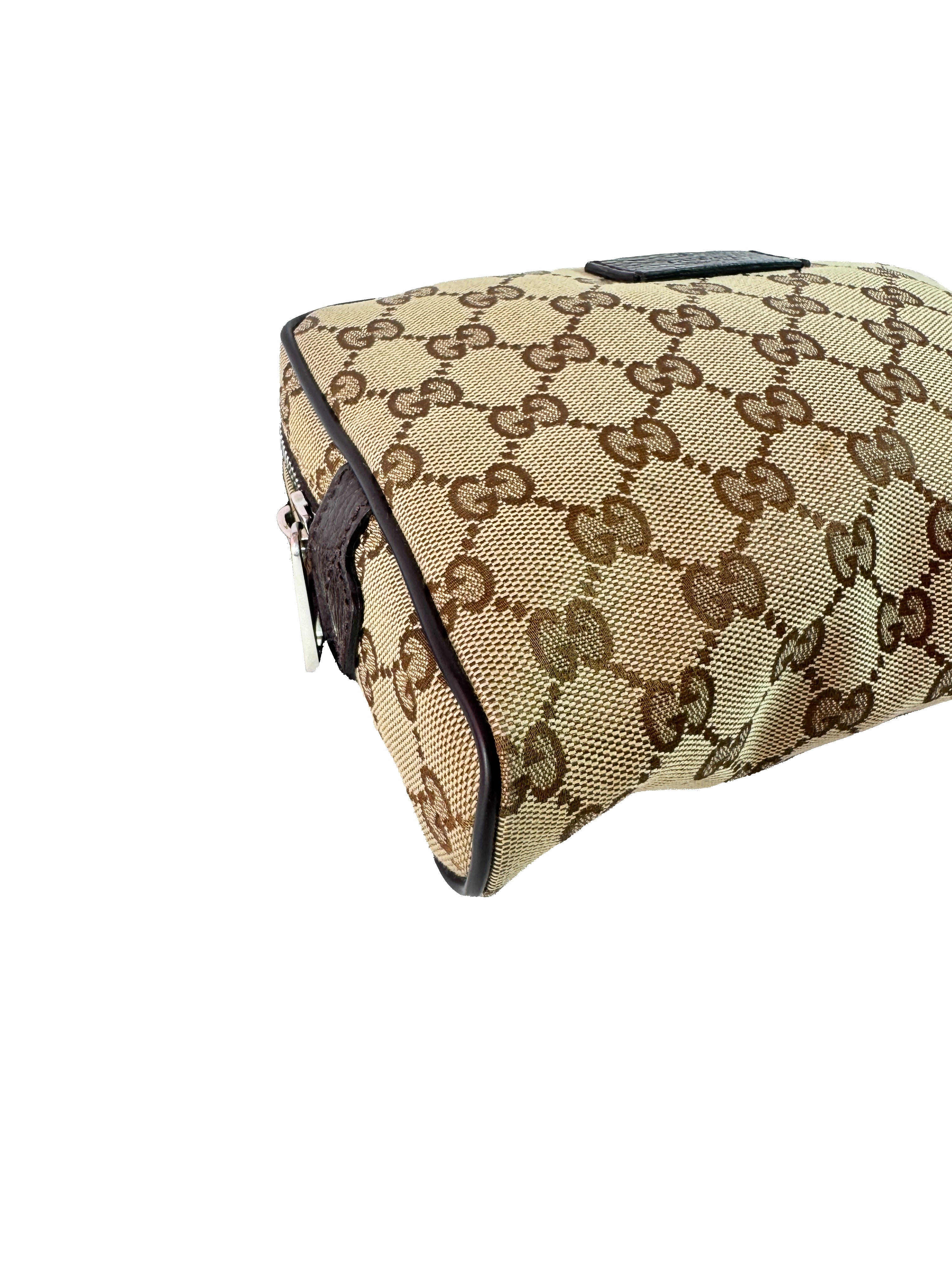 Gucci brown GG monogram waist belt bag 449174 527066