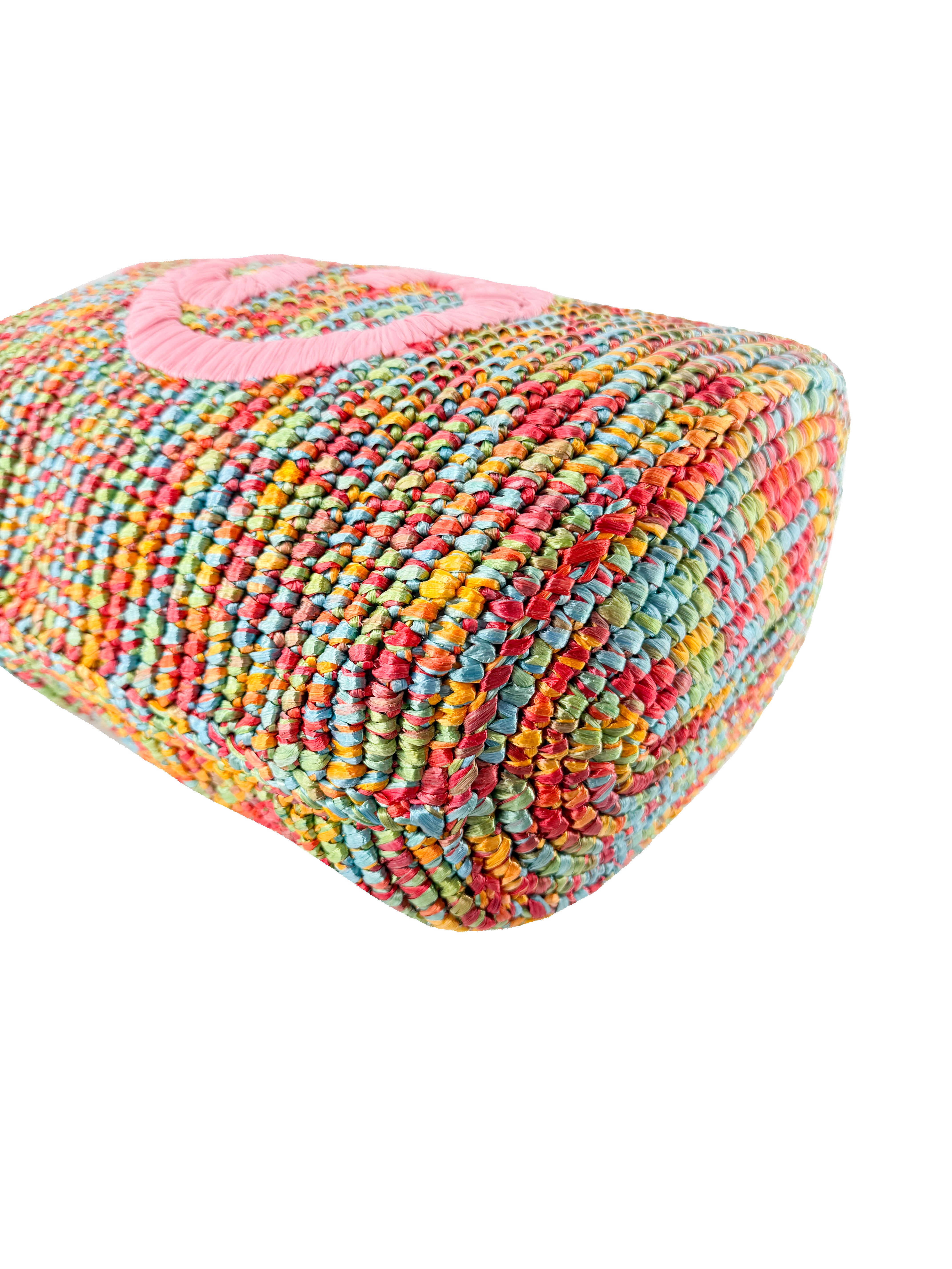 Gucci GG multicolor Raffia Blondie tote 746228 520981