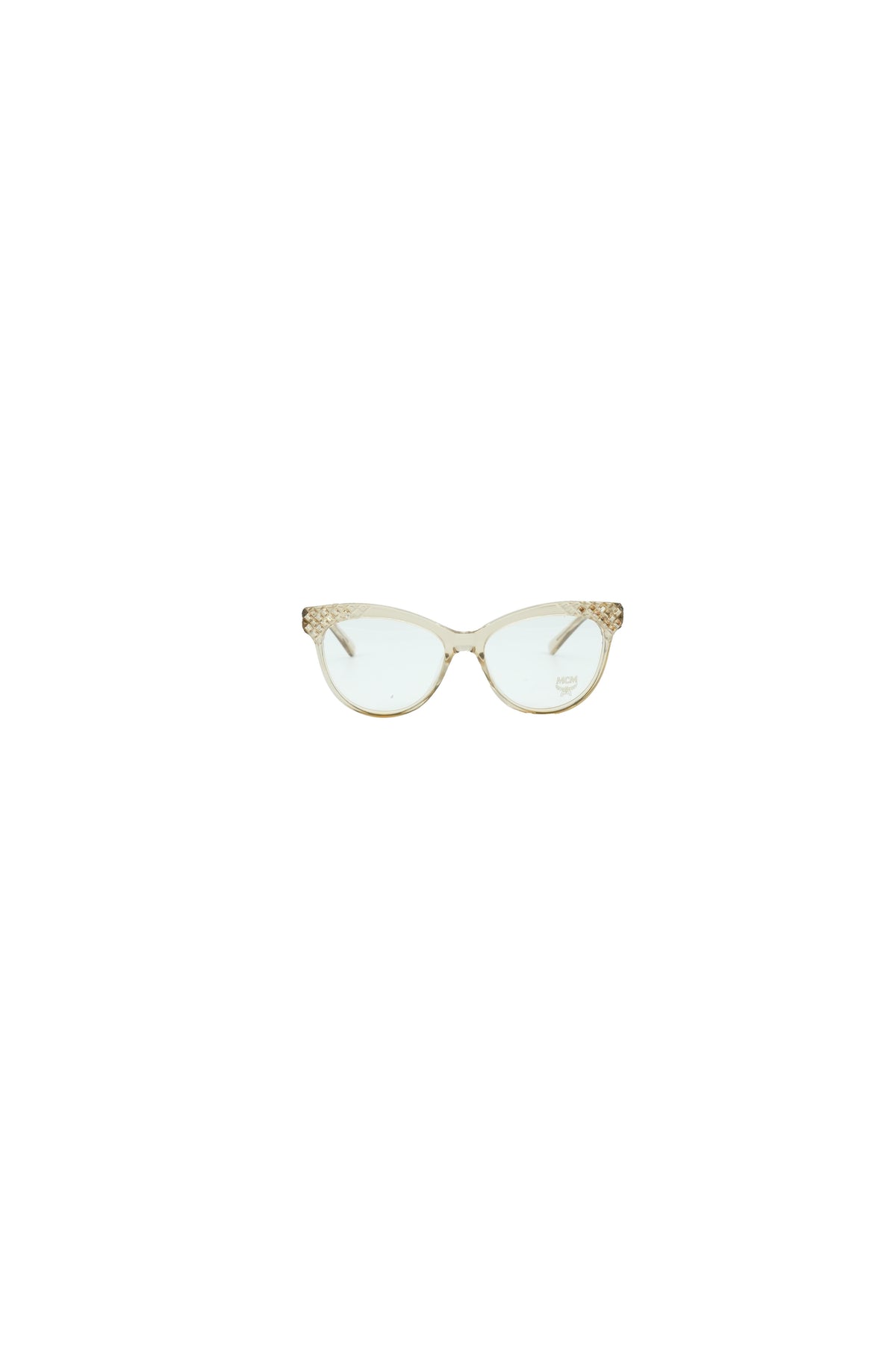 MCM beige clear eyeglass frames MCM2643R *CASE*