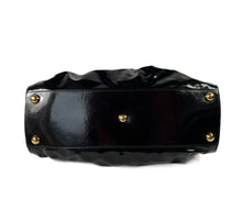 Valentino Garavani Lacca Fleur patent black satchel