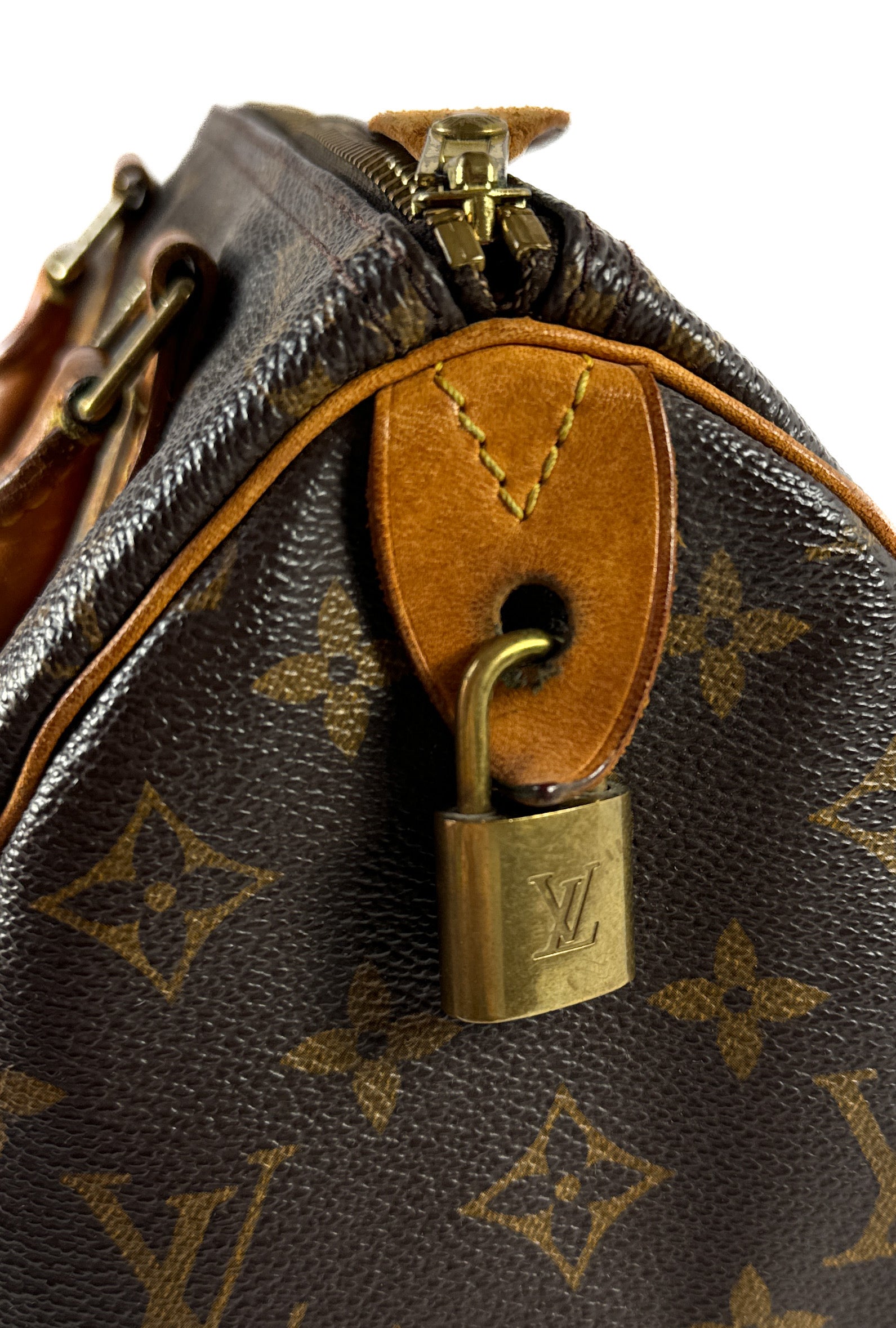 Louis Vuitton monogram speedy 25 SD0929 w/vintage strap