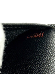 Louis Vuitton black Epi brazza slim wallet CA0041