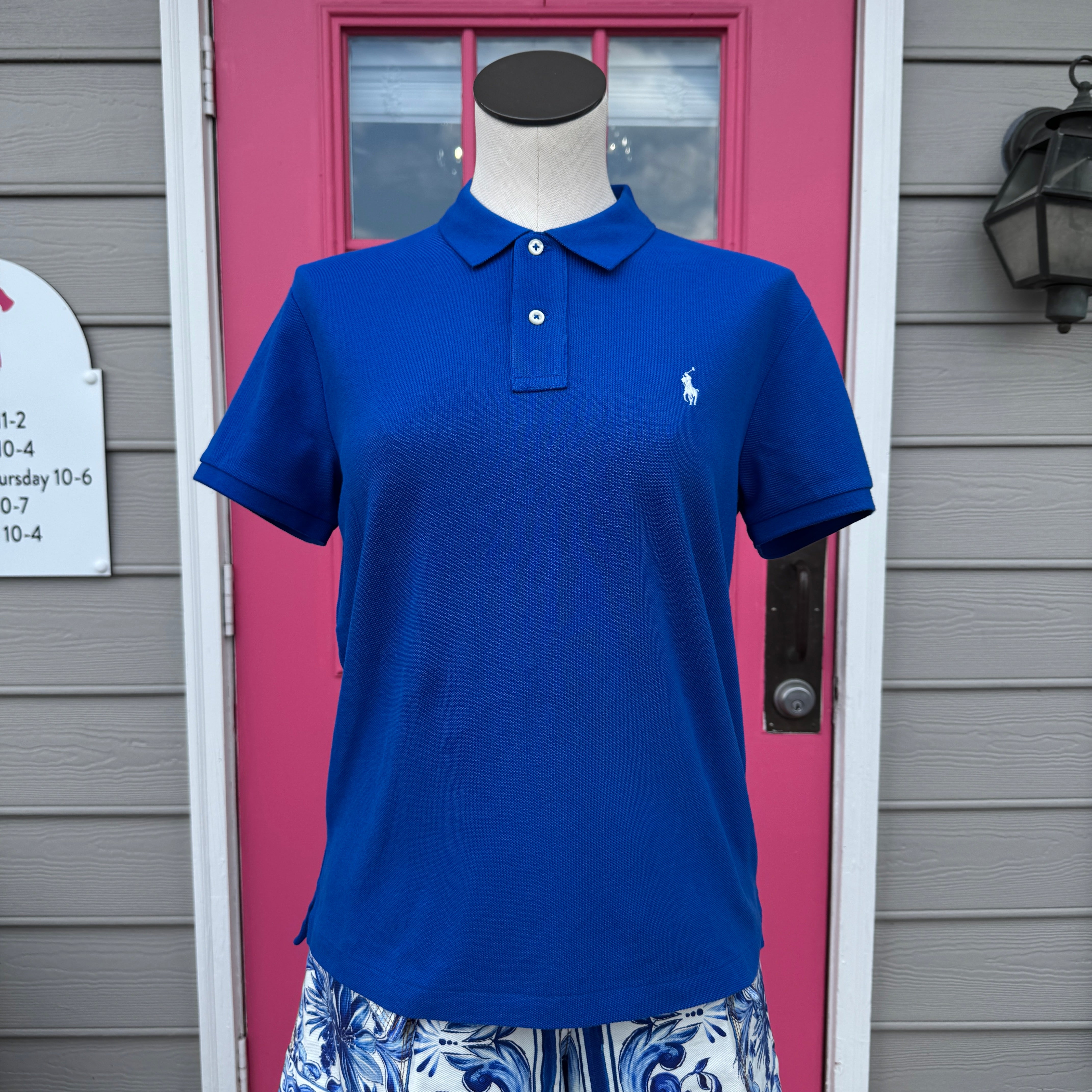 Polo Ralph Lauren blue polo top size M NWT