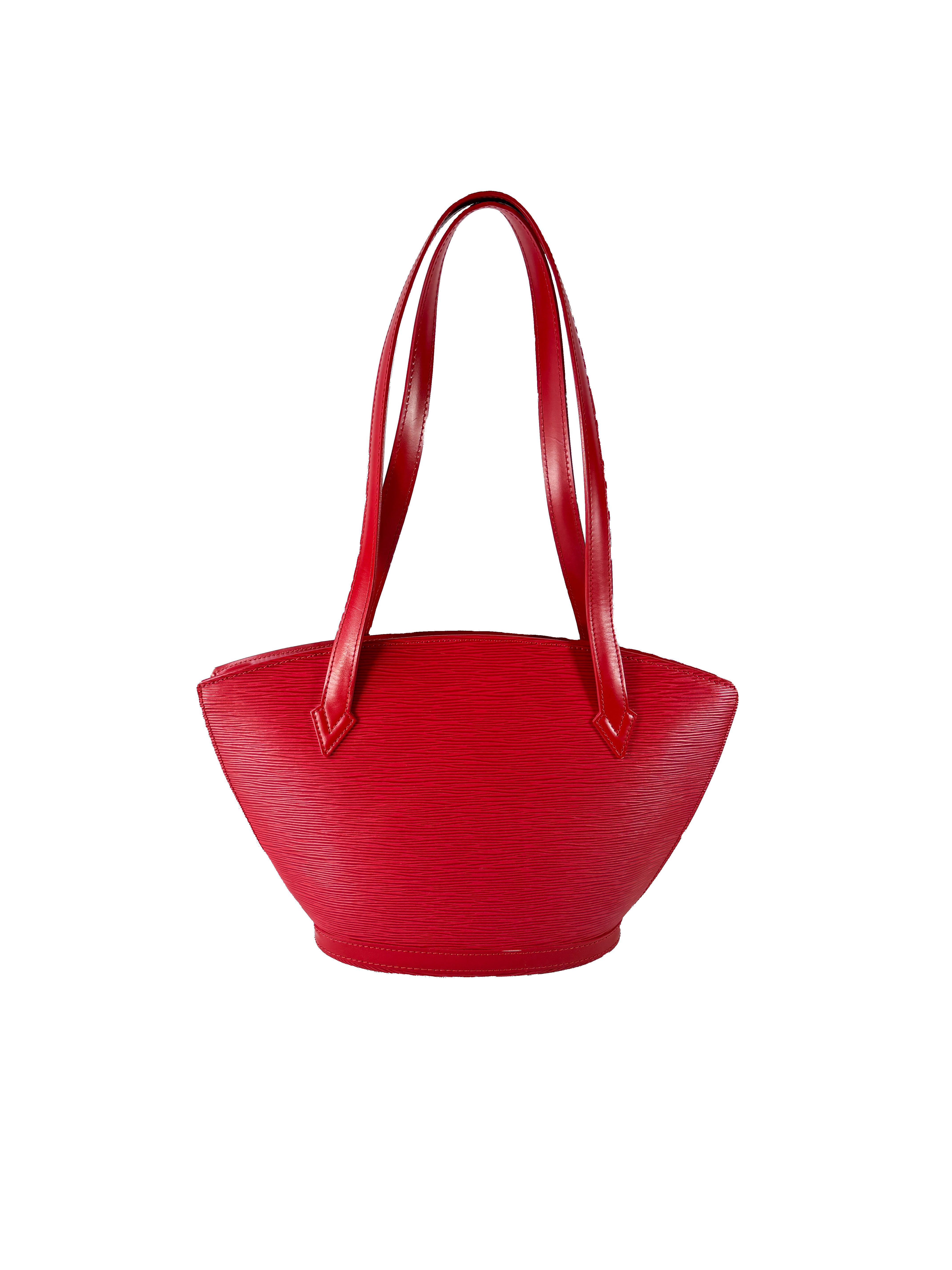 Louis Vuitton red epi leather Saint Jacques GM AR0035