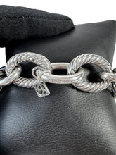 David Yurman sterling silver 17mm oval link bracelet