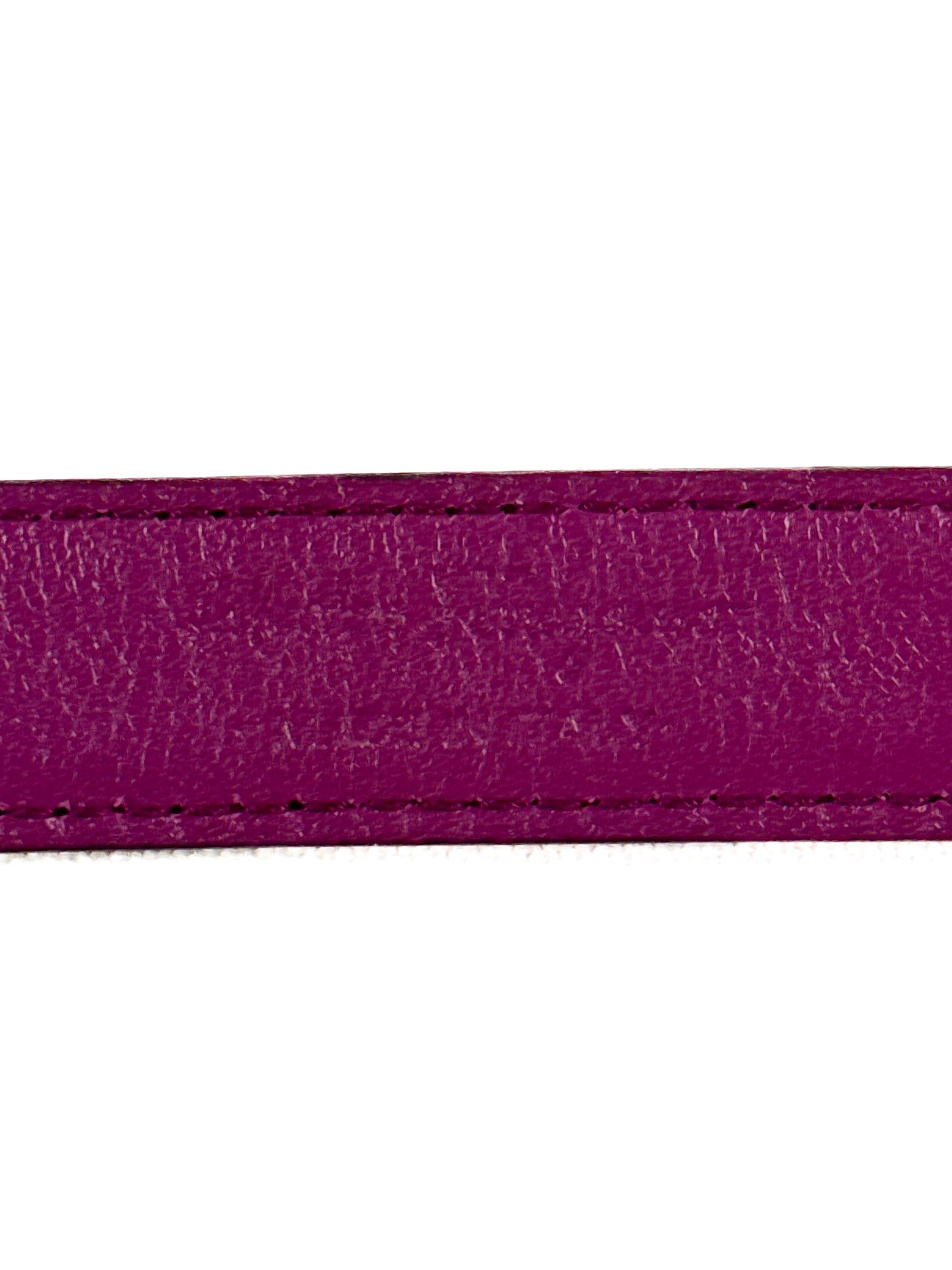 Salvatore Ferragamo purple leather Vara bow belt